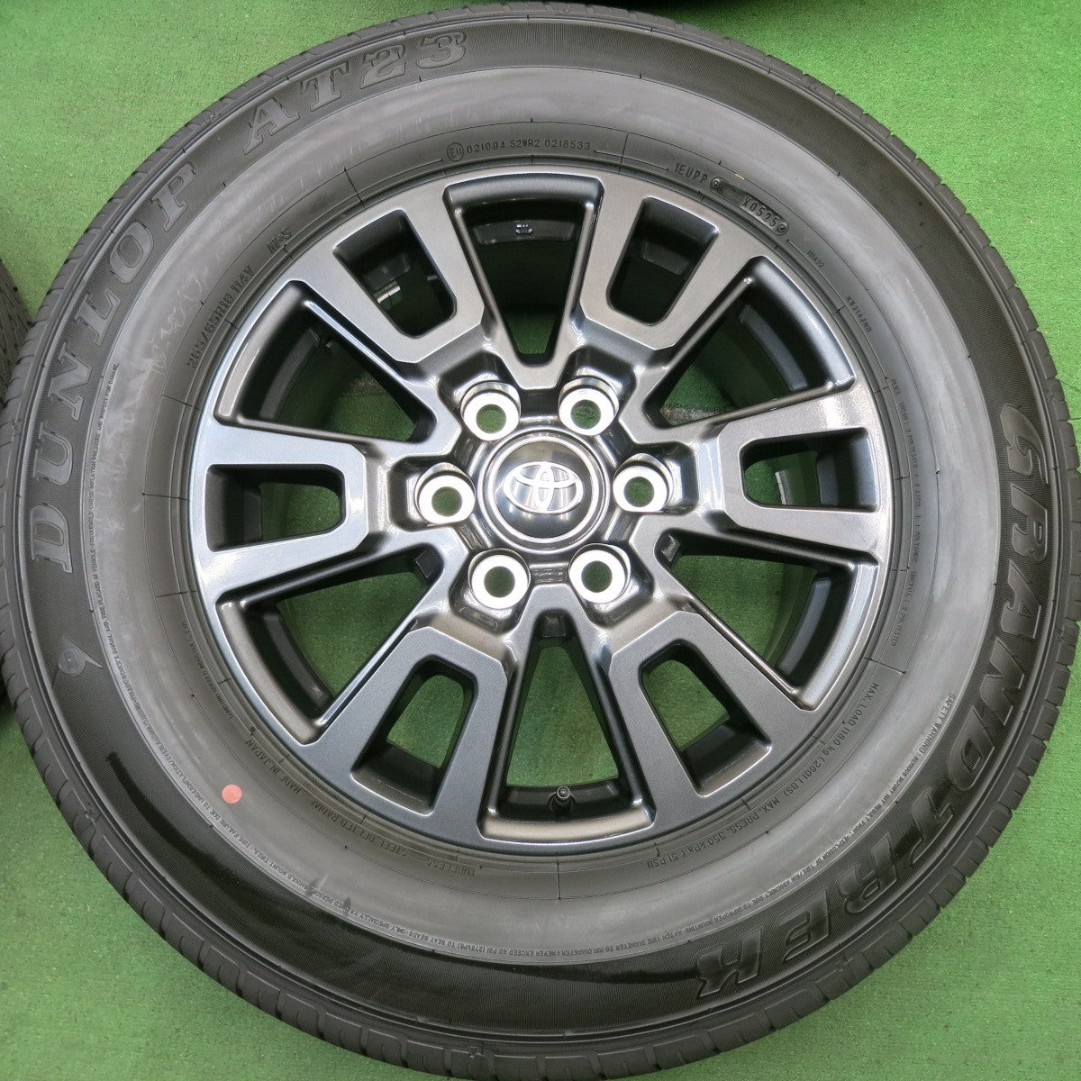 新車外し!25年★トヨタ ランドクルーザー 250 VX 純正 265/65R18 ダンロップ AT23 グラントレック ランクル 18インチ PCD139.7/6H★5072709HAノ