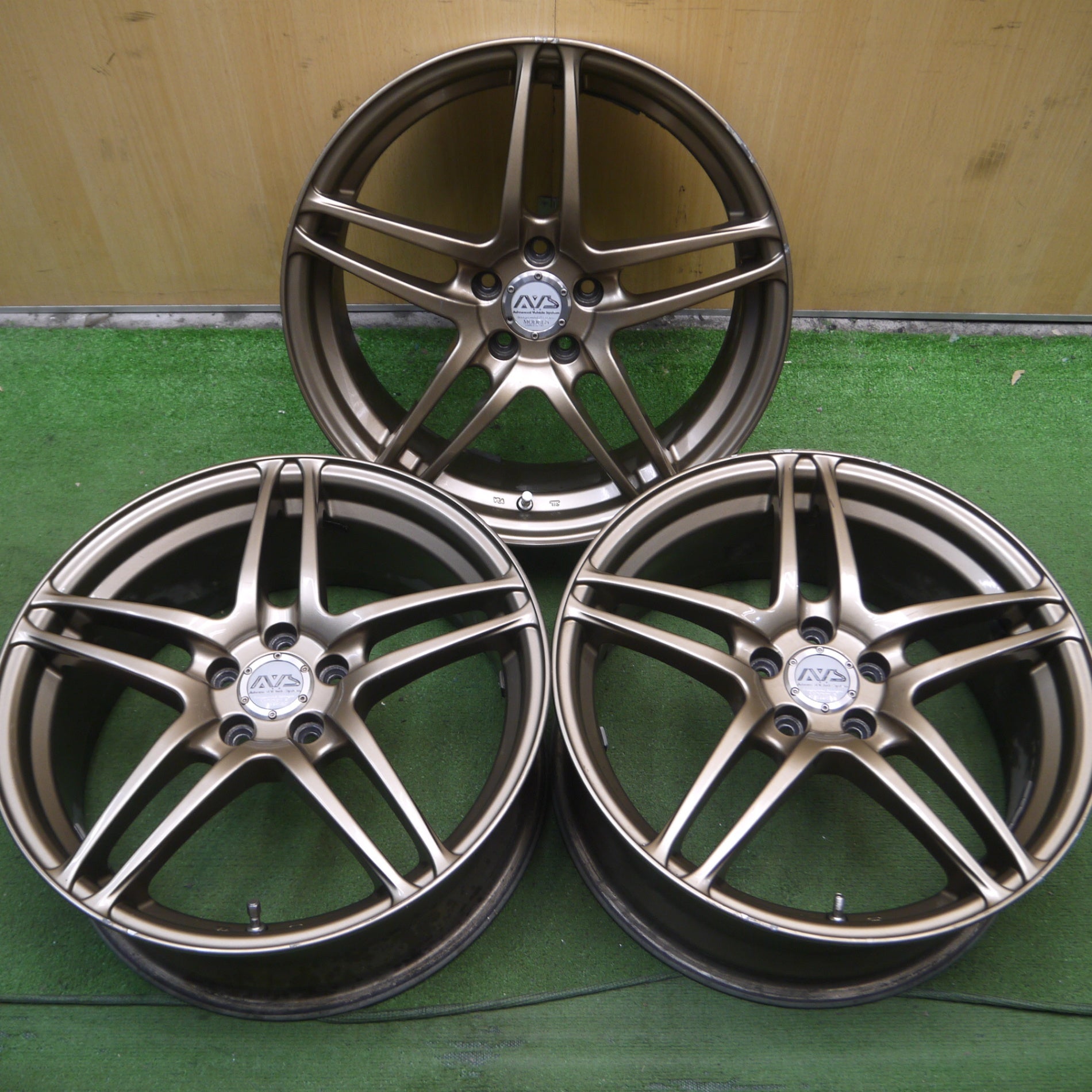 送料無料* 3本価格☆AVS MODEL5 ホイール 17インチ 17×7JJ