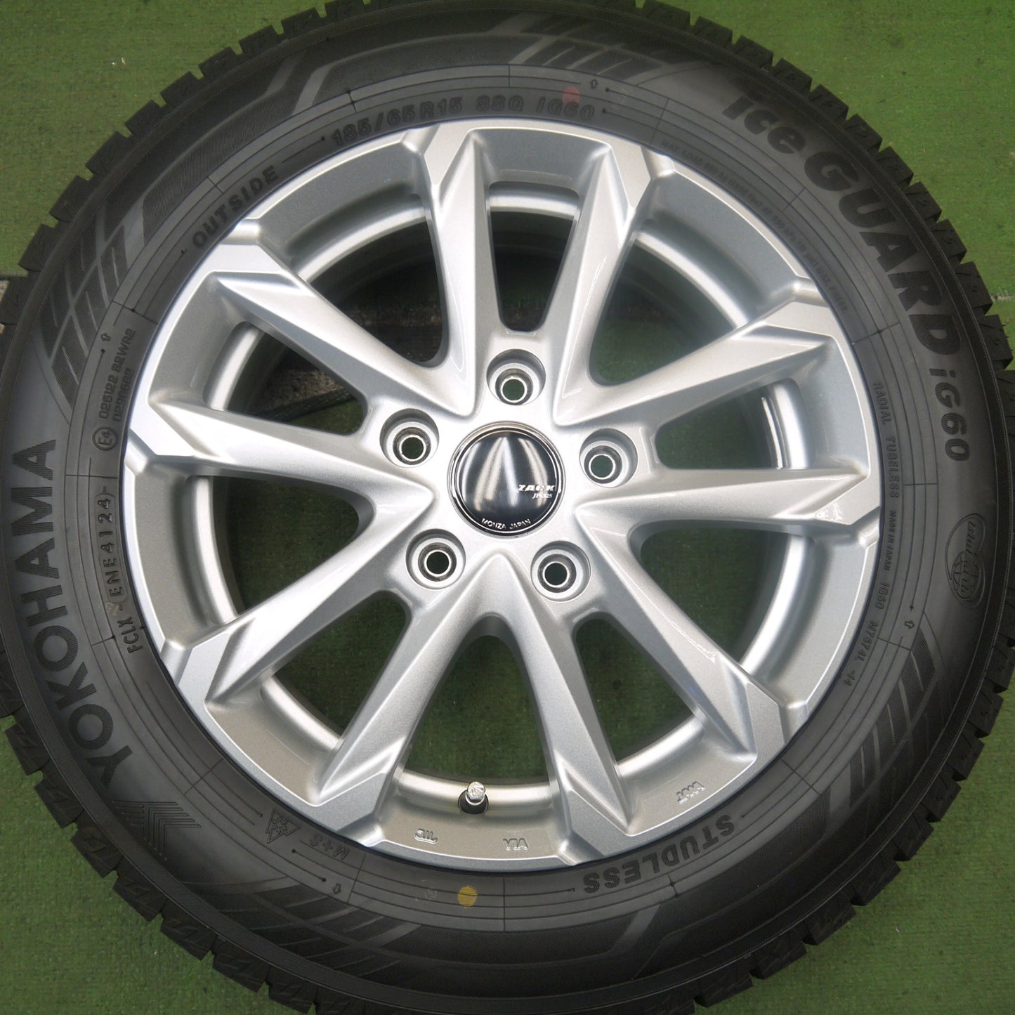 ほぼ未使用!24年!キレイ★スタッドレス 185/65R15 ヨコハマ アイスガード iG60 ZACK JP-325 MONZA ザック 15インチ PCD114.3/5H★5092204Hス