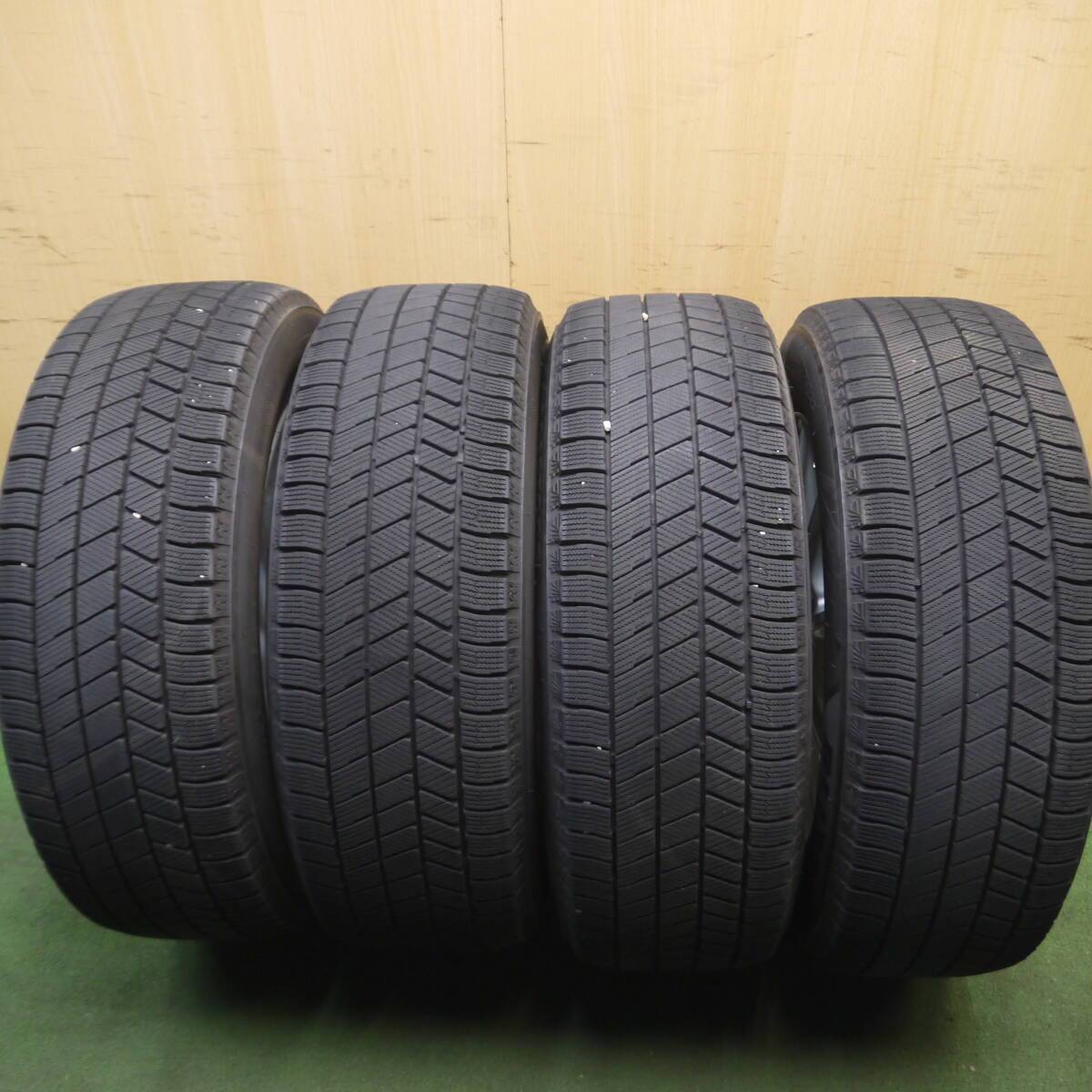 バリ溝!21年!キレイ!9.5分★スタッドレス 225/60R17 ブリヂストン ブリザック VRX3 ECO FORME PCD114.3/5H★3122506Hス