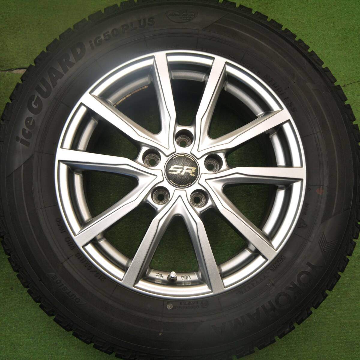 バリ溝!キレイ!9.5分★スタッドレス 215/65R16 ヨコハマ アイスガード iG50 プラス STRANGER ストレンジャー 16インチ PCD114.3/5H★5032404Hス