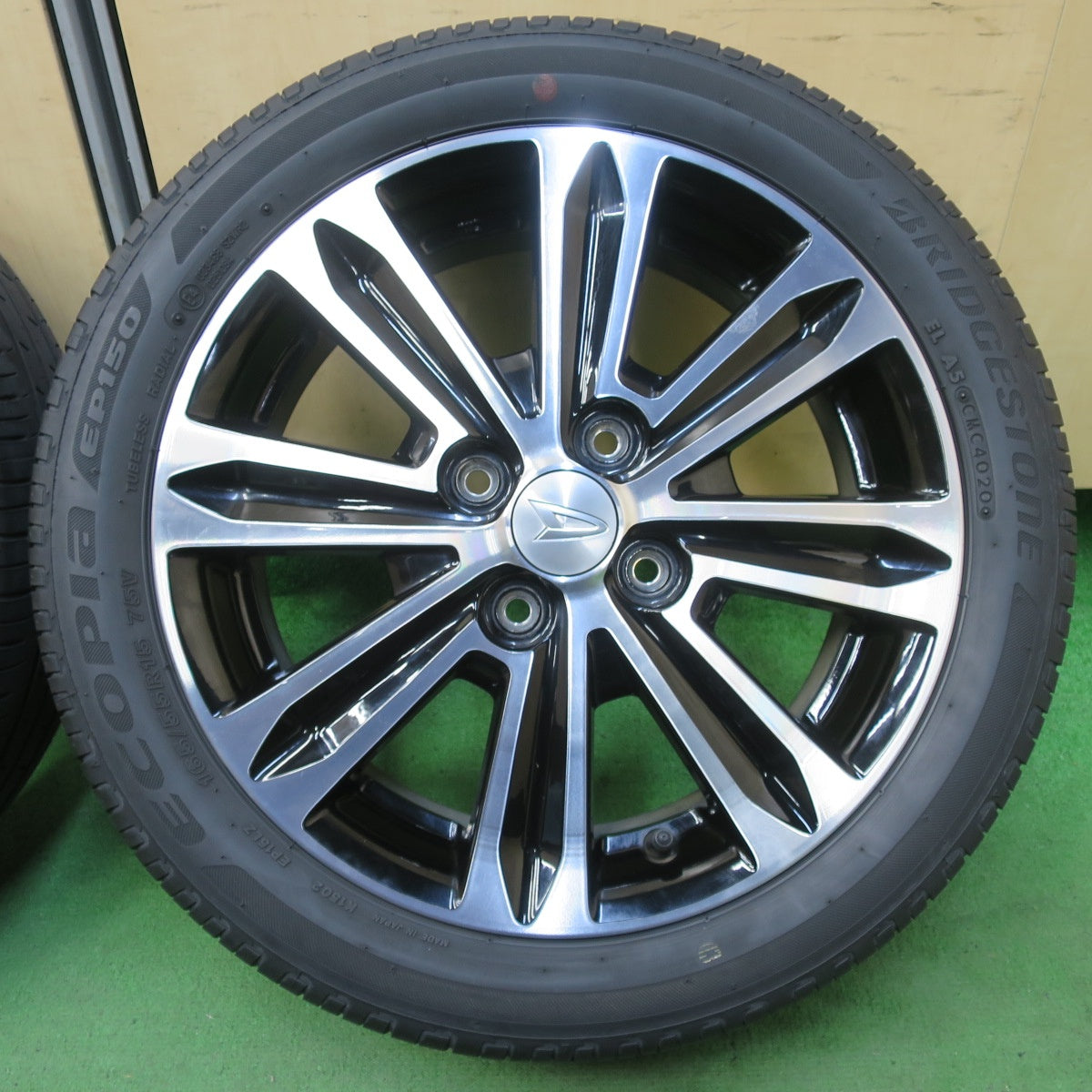 キレイ★ダイハツ LA600S タント カスタム 純正 165/55R15 ブリヂストン エコピア EP150 15インチ PCD100/4H★5051716イノ