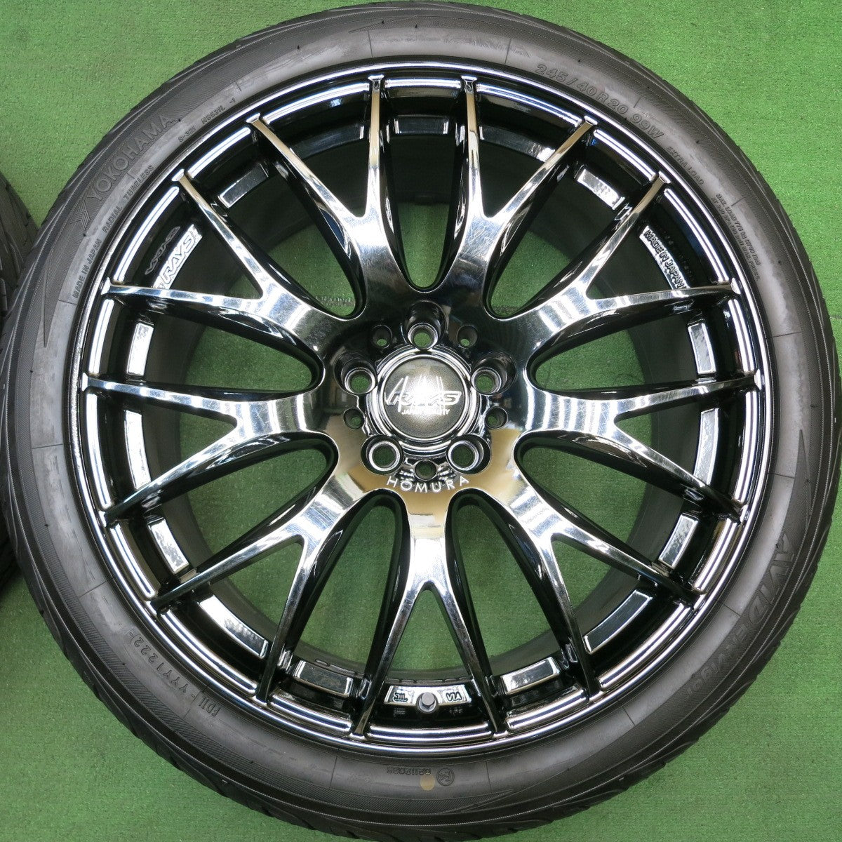 バリ溝!22年!9.5分以上★RAYS HOMURA 2X9 PLUS 245/40R20 ヨコハマ AVID ENVigor レイズ ホムラ 2×9 プラス 20インチ PCD114.3/5H★5060705HAノ
