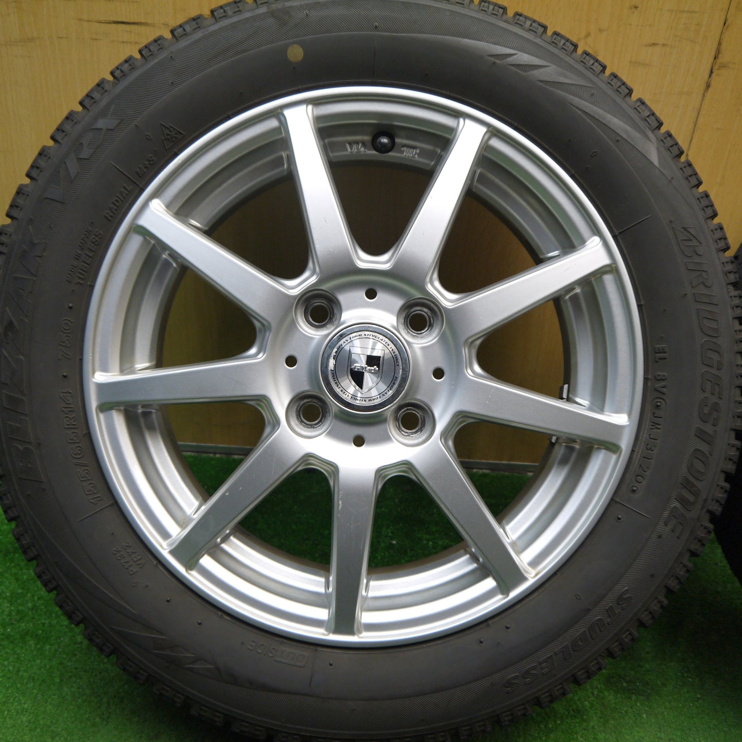 4本価格★スタッドレス 155/65R14 ブリヂストン ブリザック VRX GMach 14インチ PCD100/4H★5051908Hス