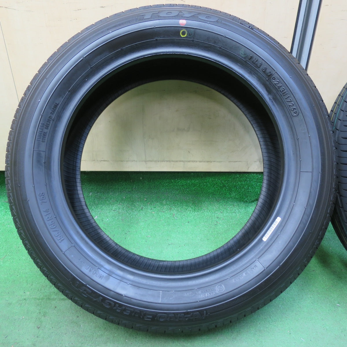 新車外し!25年★155/65R14 トーヨー ナノエナジー3B タイヤ 14インチ ムーブ タント ワゴンR N-BOX スペーシア デイズ ウェイク 等★5070302イノタ