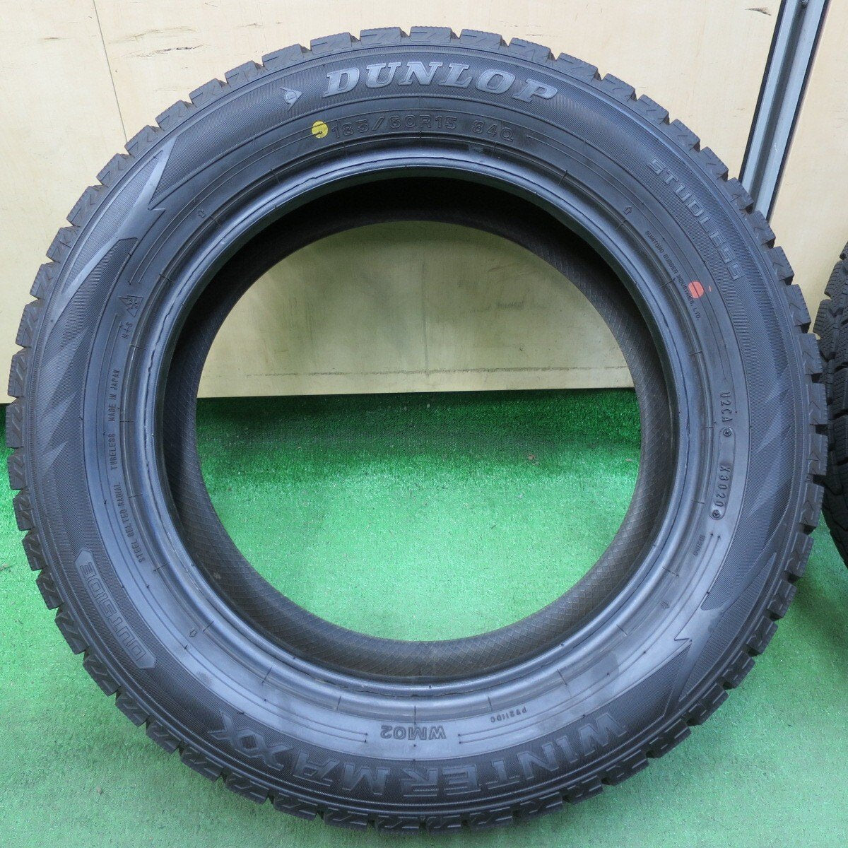 バリ溝!20年!ほぼ10分★スタッドレス 185/60R15 ダンロップ ウインターマックス WM02 タイヤ 15インチ アクア フィット 等★4112506イスタ