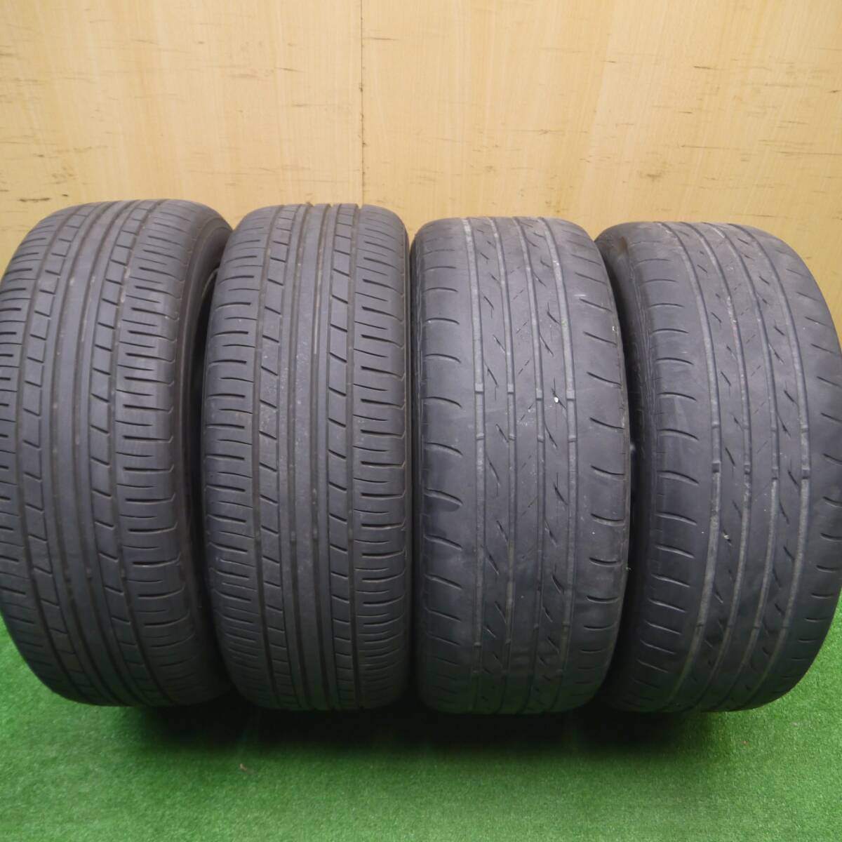 バリ溝 21年 8.5分★WORK EMOTION CR KAI 215/50R17 ヨコハマ ES31 ブリヂストン ネクストリー ワーク PCD114.3/5H★4090906Hノ