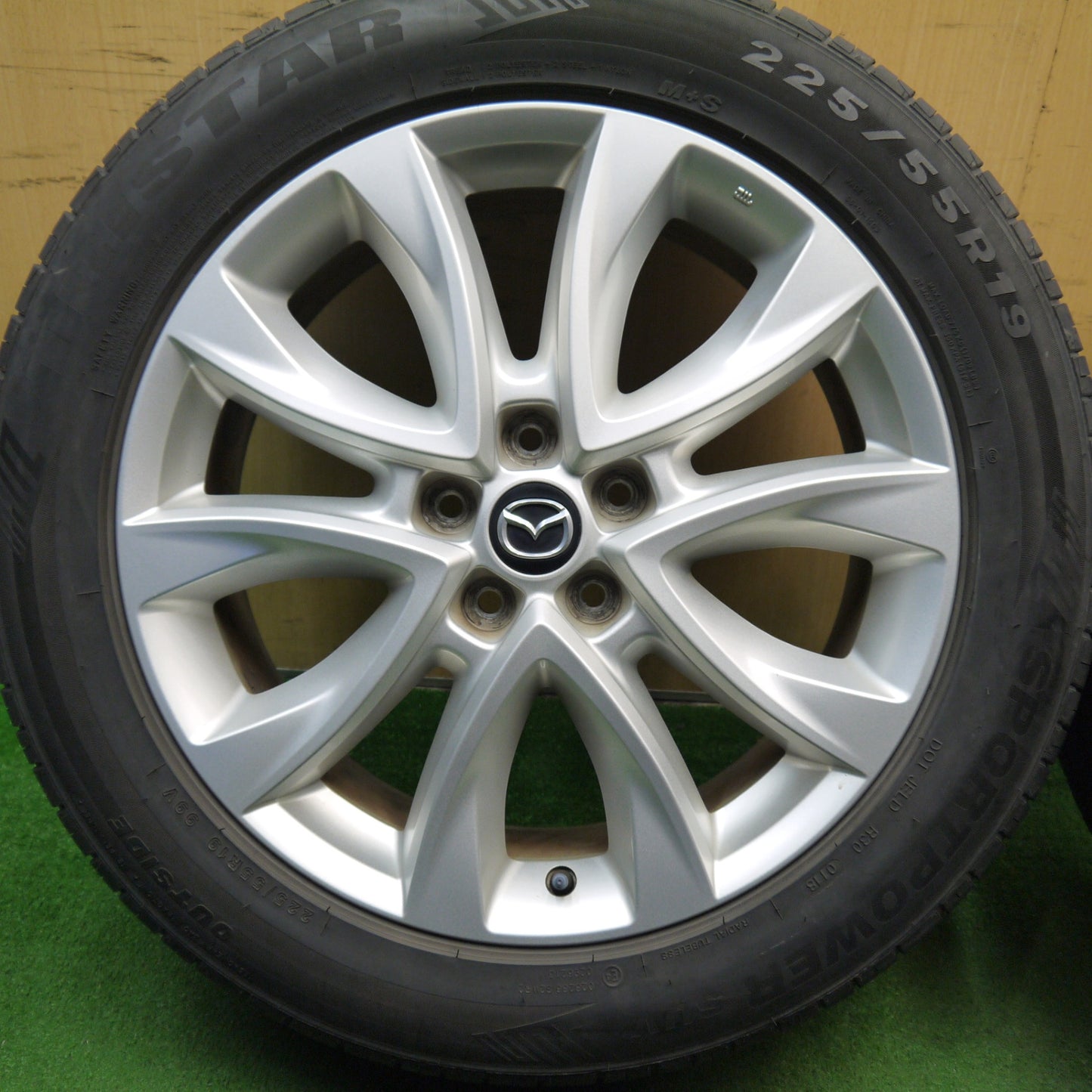 キレイ★マツダ CX-5 純正 225/55R19 トライスター SPORTPOWER SUV 19インチ CX5 PCD114.3/5H★5052007Hノ