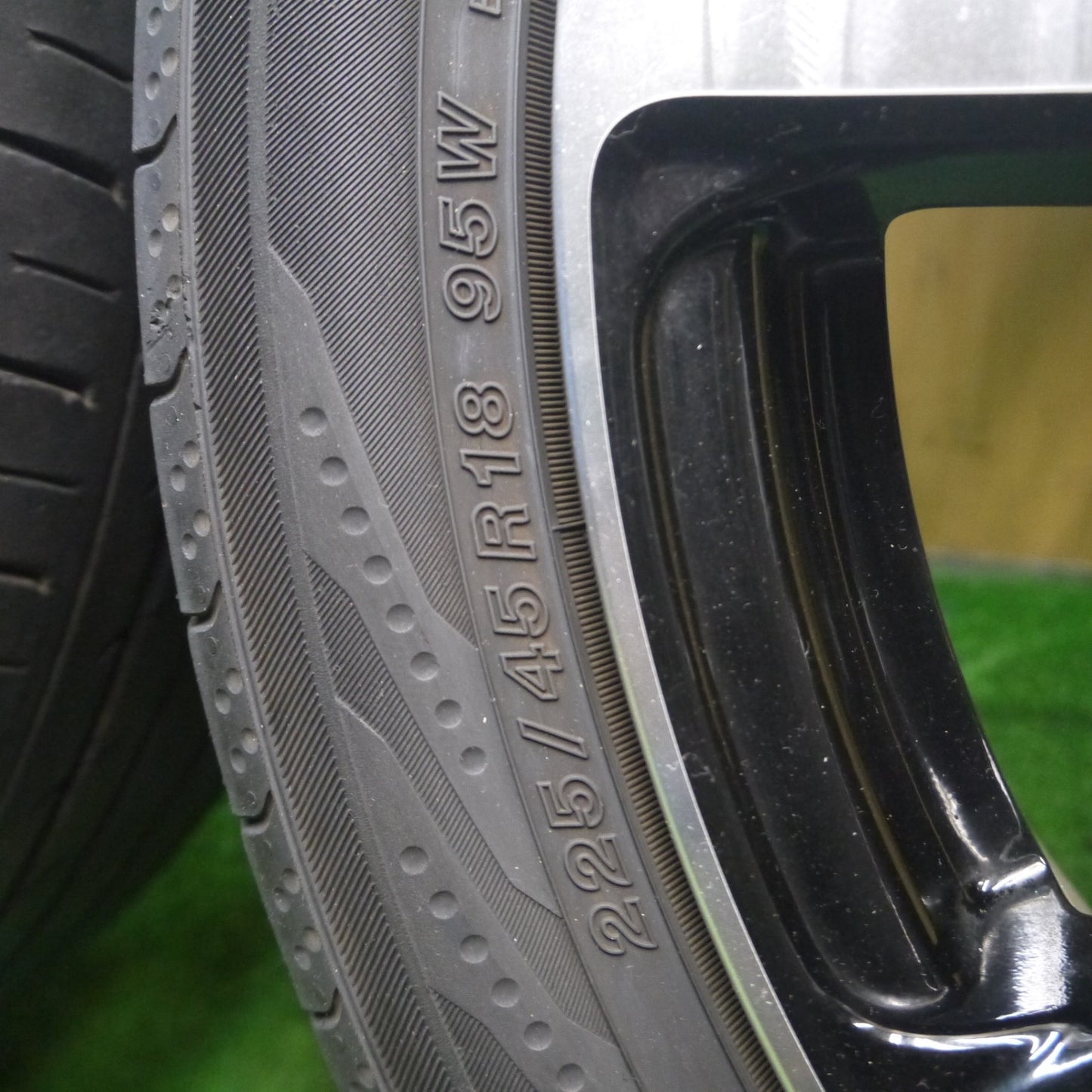 キレイ!22年!1本★ホンダ RC1 オデッセイ アブソルート EX 純正 ENKEI 225/45R18 ヨコハマ BluEarth-RV RV03 18インチ エンケイ PCD114.3/5H★5030408Hノ