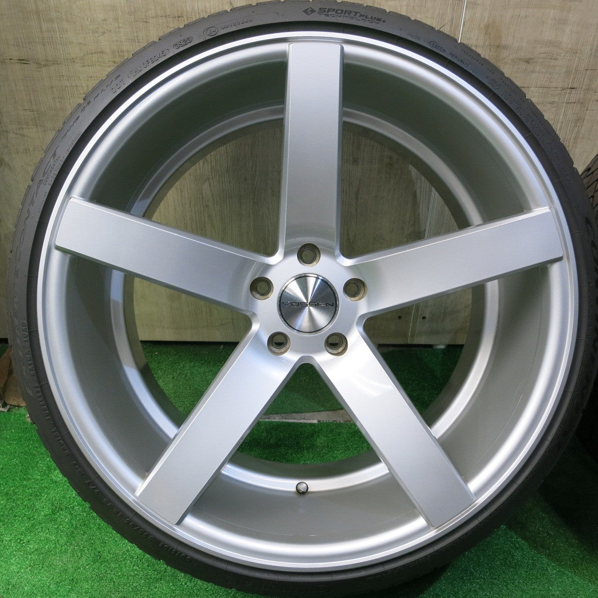 タイヤほぼ未使用!23年!キレイ★BMW 等 VOSSEN CV3 255/30R22 295/25R22 コンチネンタル エクストリーム コンタクト DWS06 プラス ヴォッセン PCD120/5H★5050209HAノ
