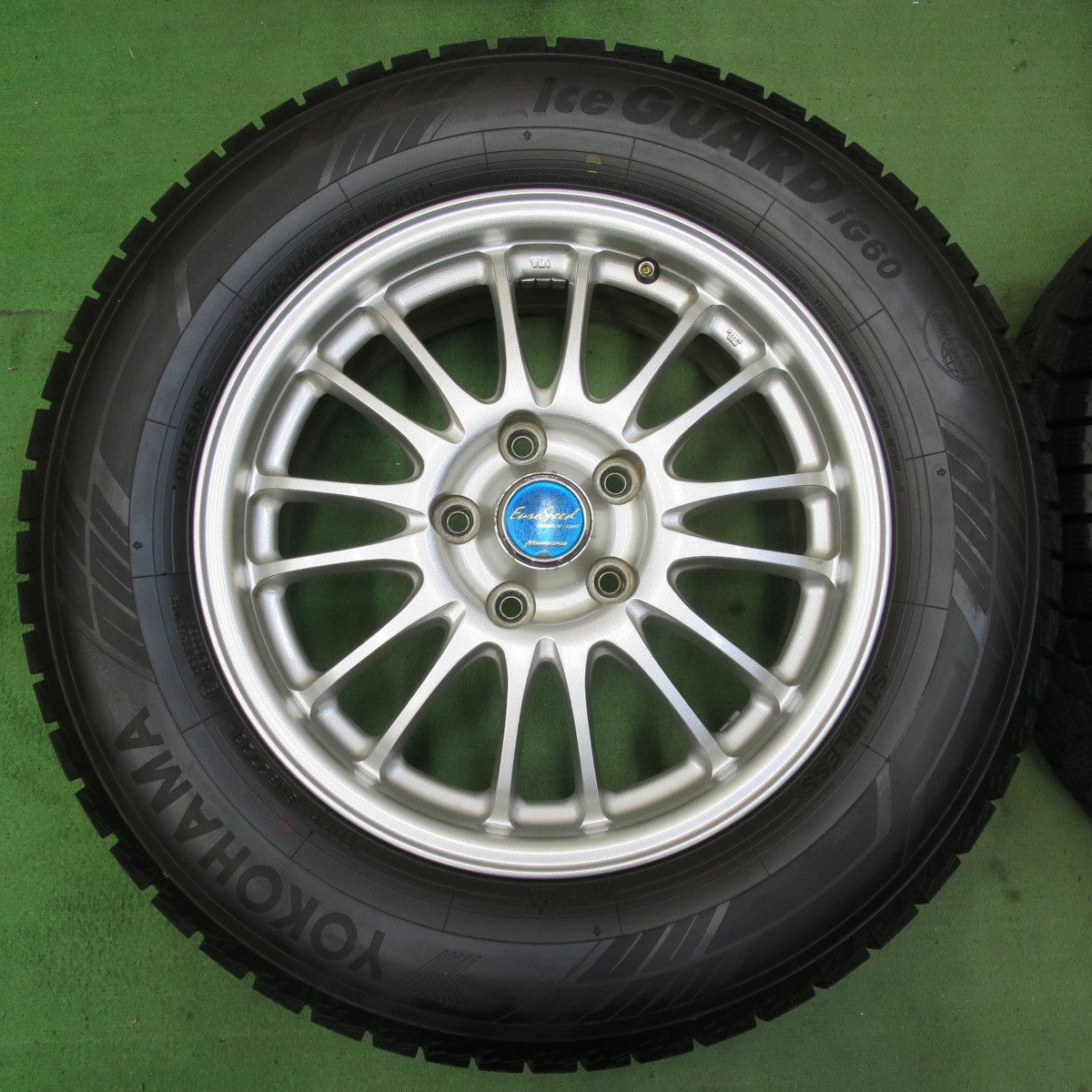 バリ溝!23年!9.5分以上★スタッドレス 215/65R16 ヨコハマ アイスガード iG60 EuroSpeed MANARAY SPORT ユーロスピード マナレイ 16インチ PCD114.3/5H★5062906イス
