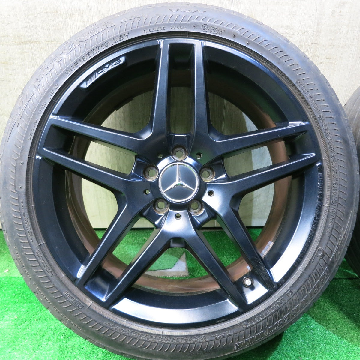 4本価格★ベンツ Sクラス W222 純正 AMG 245/45R19 275/40R19 ブリヂストン ポテンザ S001 RFT 19インチ PCD112/5H★5050205HAノ