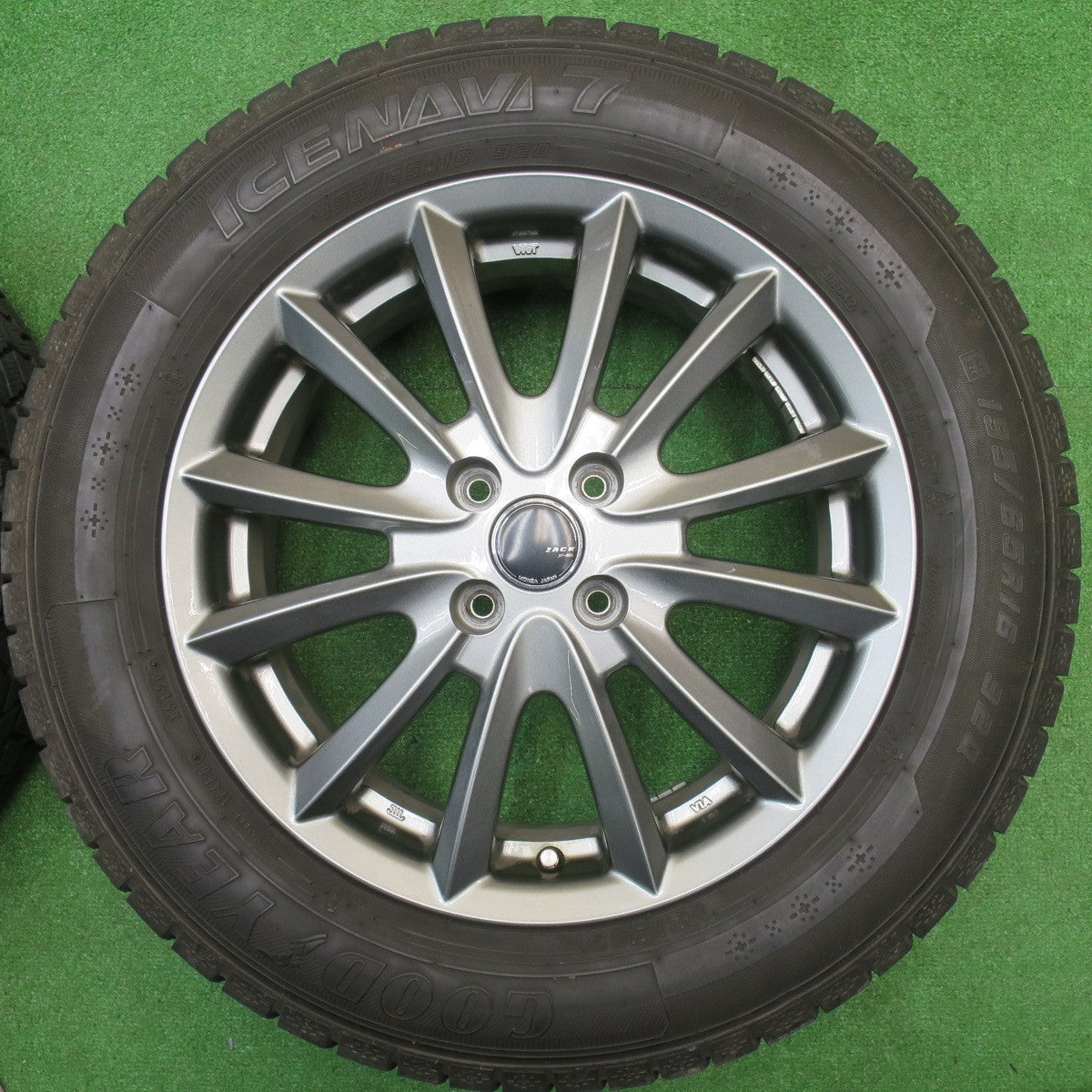 バリ溝!キレイ!8.5分★スタッドレス 195/65R16 グッドイヤー アイスナビ7 ZACK JP-016 MONZA ザック モンツァ 16インチ PCD100/4H★5110507NJス