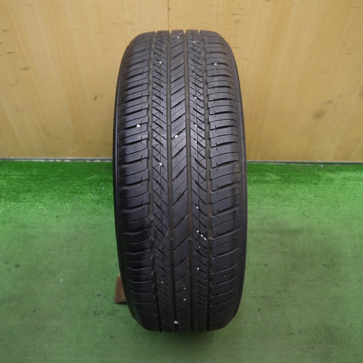 バリ溝!9.5分!1本★スバル SJ フォレスター 純正 ENKEI 225/55R18 ブリヂストン デューラー H/L 400 エンケイ 18インチ PCD100/5H★5071602Hノ