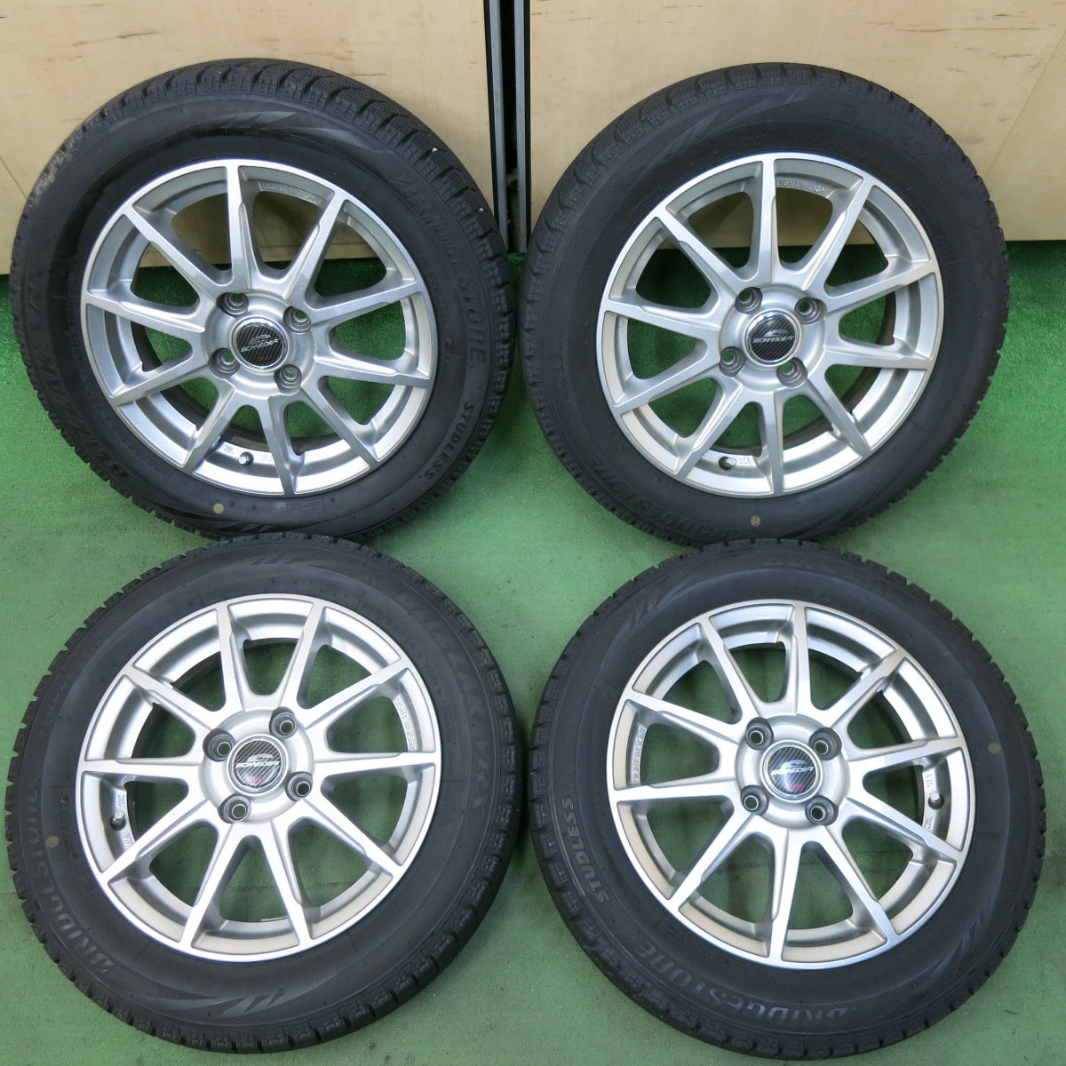 4本価格★スタッドレス 155/65R14 ブリヂストン ブリザック VRX SCHNEIDER ATECH シュナイダー 14インチ PCD100/4H★5050205SYス