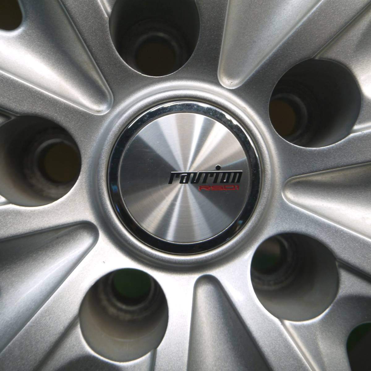バリ溝!キレイ!8.5分★スタッドレス 225/60R17 グッドイヤー アイスナビ7 ravrion RS01 ラブリオン PCD114.3/5H★4021605Hス