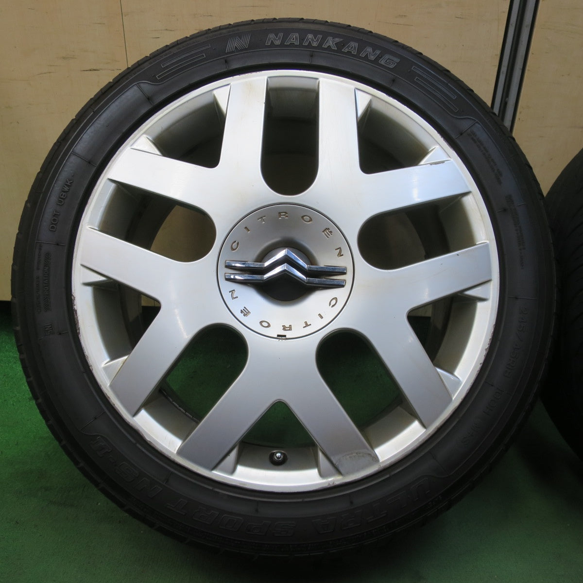 バリ溝!21年!8.5分★シトロエン C6 純正 245/45R18 ナンカン ウルトラスポーツ NS-2 18インチ PCD108/5H★5092704イノ