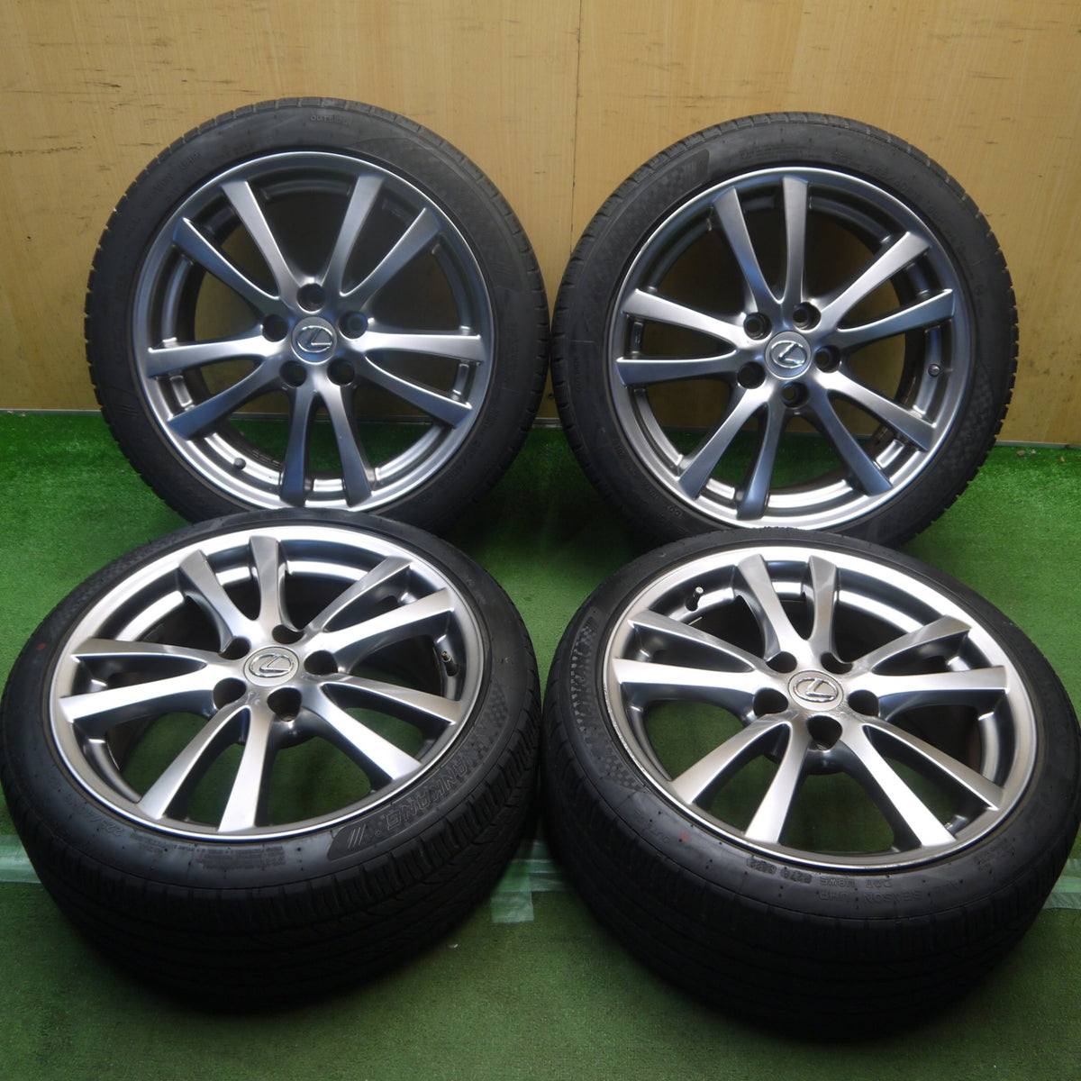 4本価格!22年◎レクサス IS 純正 225/40R18 255/40R18 ナンカン Sportnex NS-25 18インチ PCD114.3/5H◎6100501Hノ