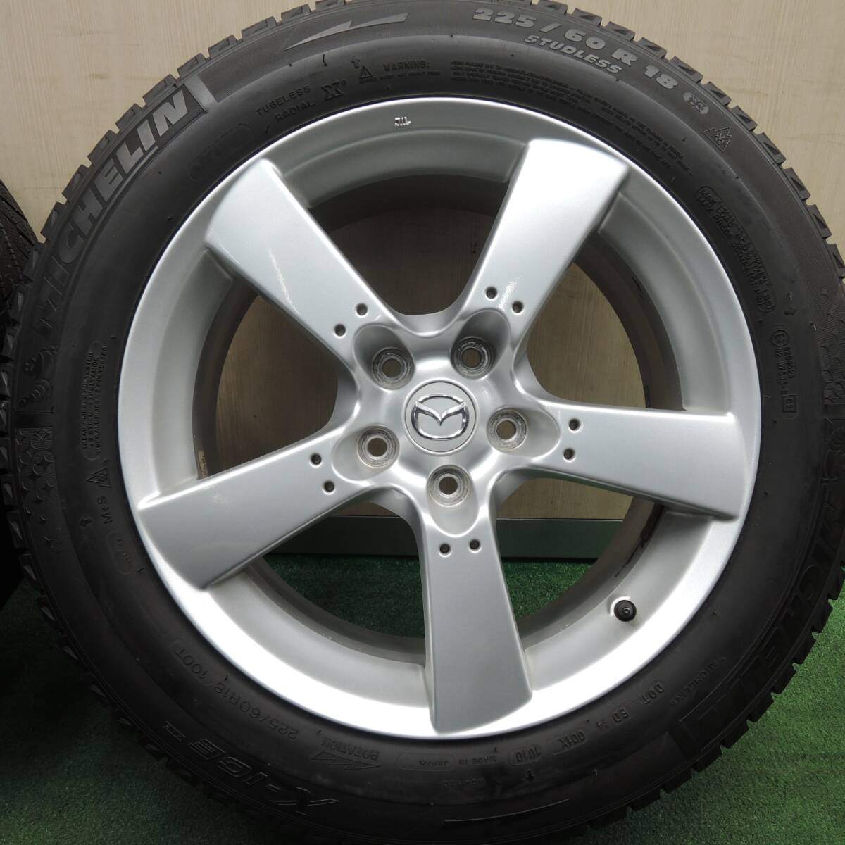 4本価格★マツダ RX-8 純正 225/60R18 スタッドレス ミシュラン X-ICE XI2 18インチ PCD114.3/5H★4021701HAス