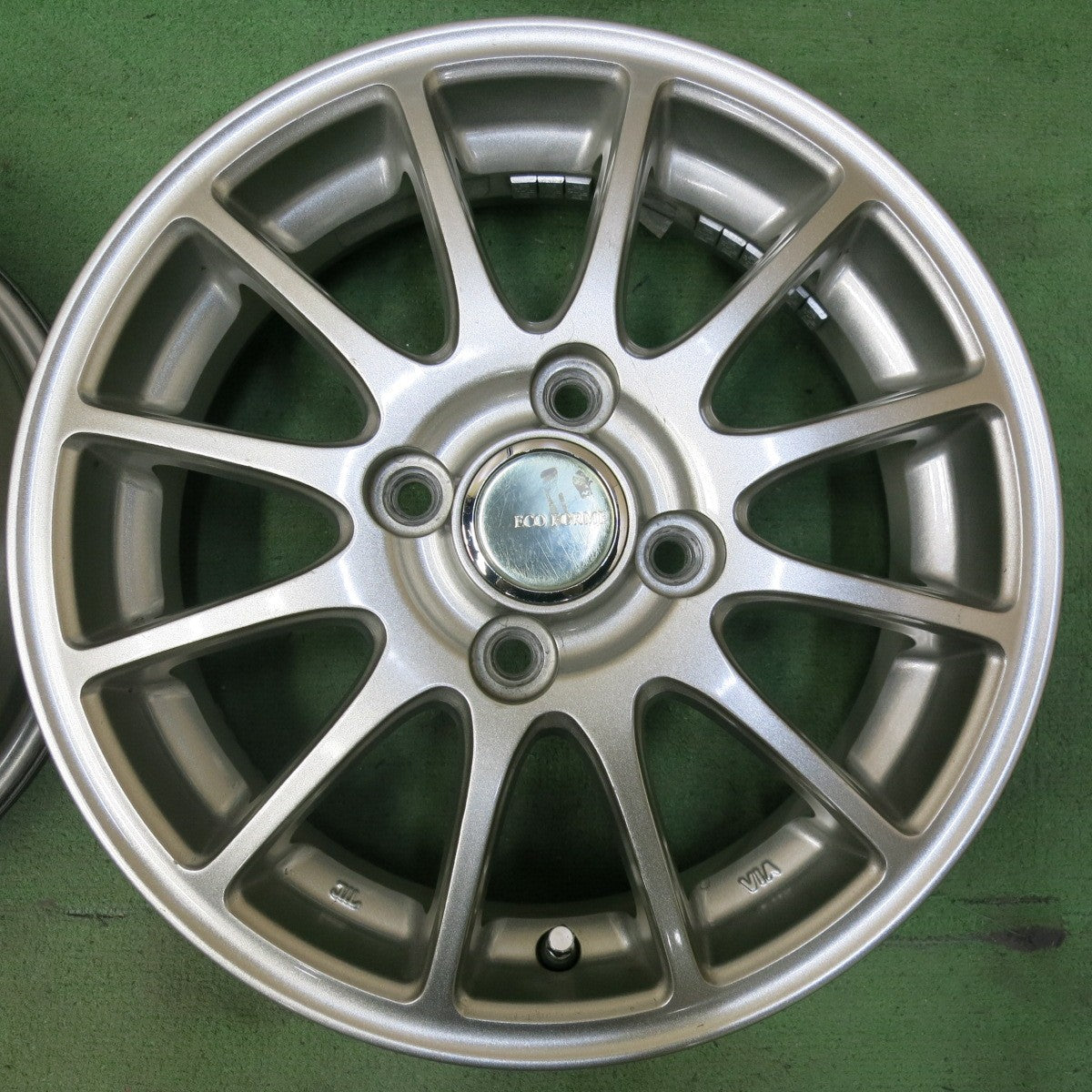 4本価格★ECO FORME ブリヂストン 製 14インチ ホイール エコフォルム 14×4.5J PCD100/4H★5061306SYホ