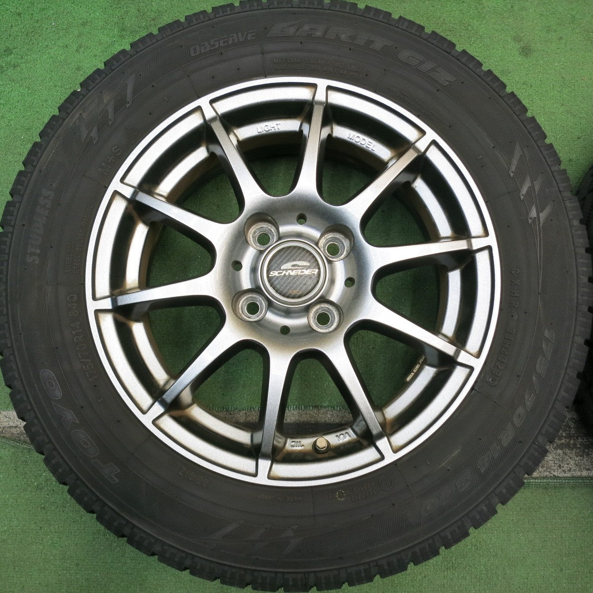 バリ溝!23年!キレイ!9.5分★スタッドレス 175/70R14 トーヨー オブザーブ ガリット GIZ SCHNEIDER MiD シュナイダー マルカ 14インチ PCD100/4H★5092702HAス