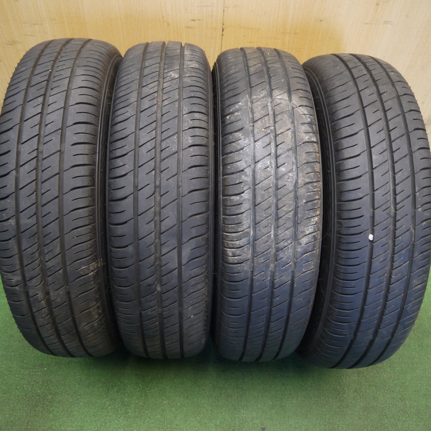バリ溝!25年!9分◎スズキ MH23S ワゴンR スティングレー 純正 155/65R14 グッドイヤー EfficientGrip ECO EG02 14インチ PCD100/4H◎6072404Hノ