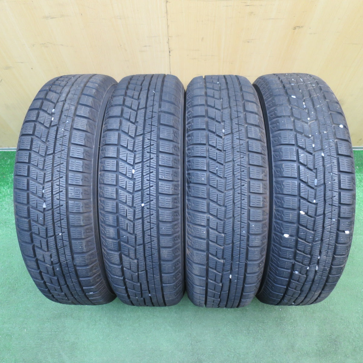 バリ溝!24年!9.5分★スタッドレス 155/65R14 ヨコハマ アイスガード iG60 DUFACT DF5 デュファクト 14インチ PCD100/4H★6051505NJス