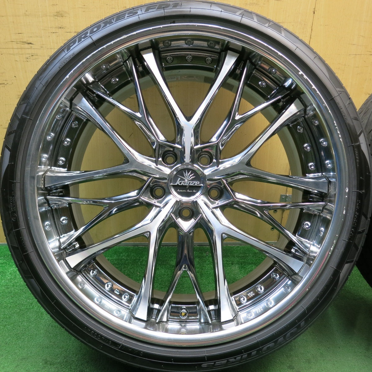 バリ溝!24年!キレイ!9.5分★kranze WEAVAL 245/35R21 トーヨー プロクセス FD1 21インチ クレンツェ ウィーバル PCD114.3/5H★5091406HAノ