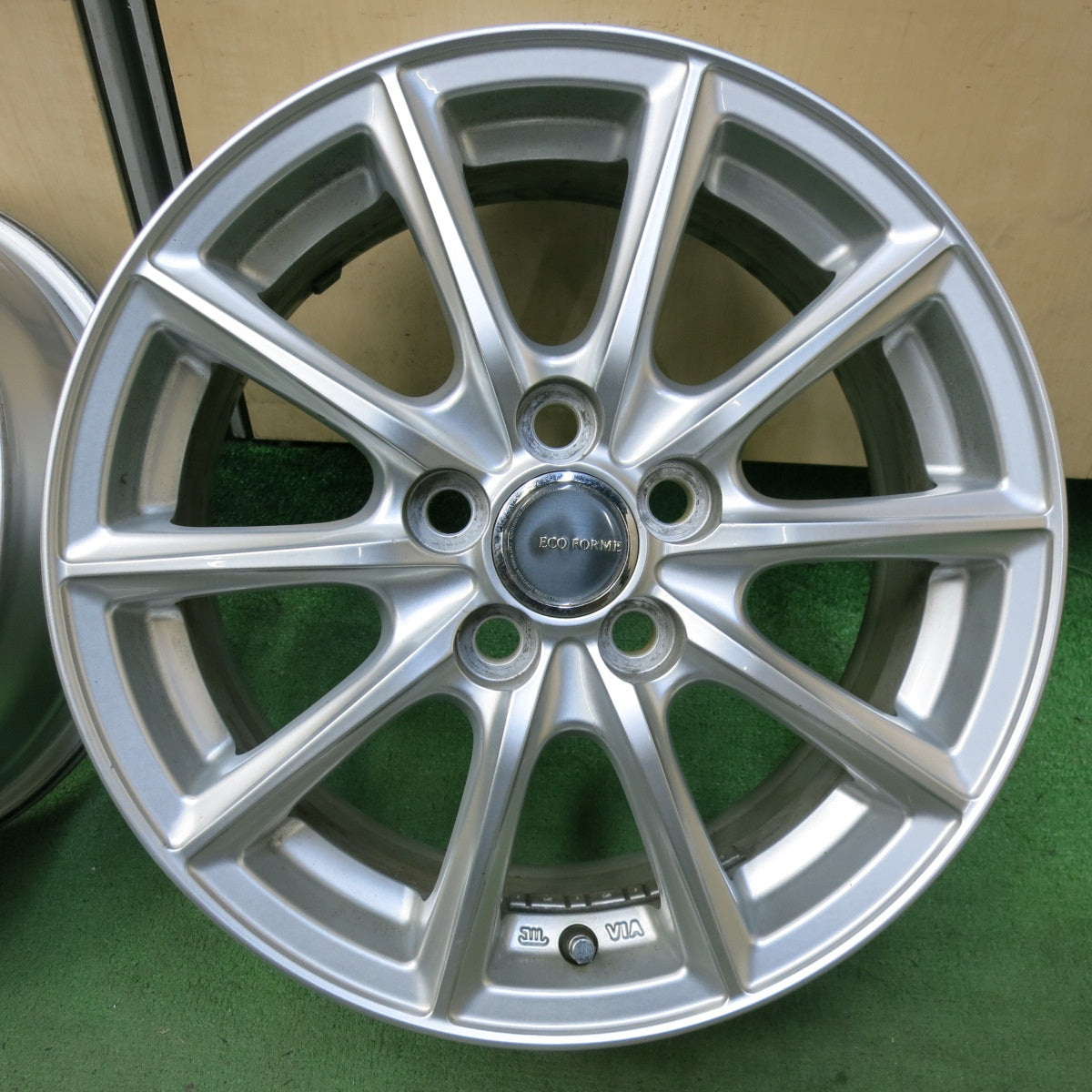 キレイ★プリウス 等 ECO FORME 15インチ ホイール エコフォルム 15×6J PCD100/5H★5071109SYホ