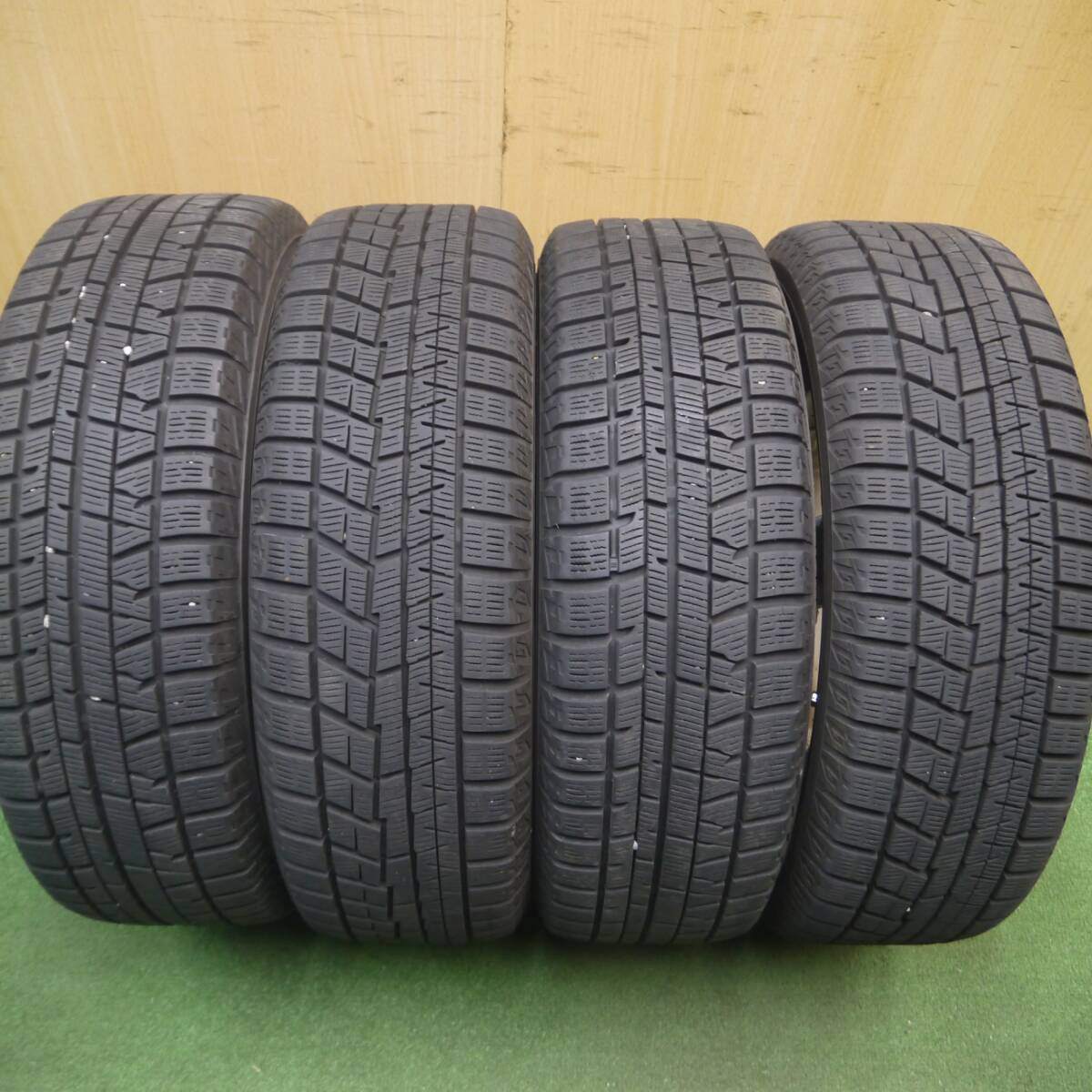 バリ溝!21年!キレイ!9分★スタッドレス 165/55R14 ヨコハマ アイスガード iG60 SIBILLA GX シビラ ワゴンR タント スペーシア 等 軽自動車 PCD100/4H★5021704Hス
