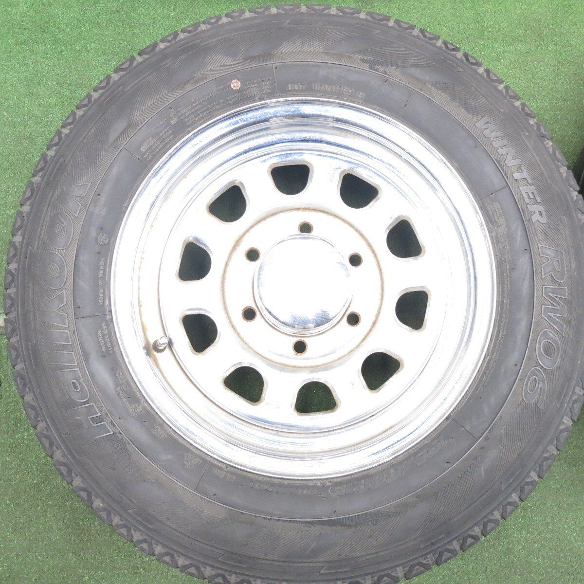 4本価格★DAYTONA デイトナ 195/80R15 スタッドレス ハンコック ウインター RW06 15インチ PCD139.7/6H★4051006HAス