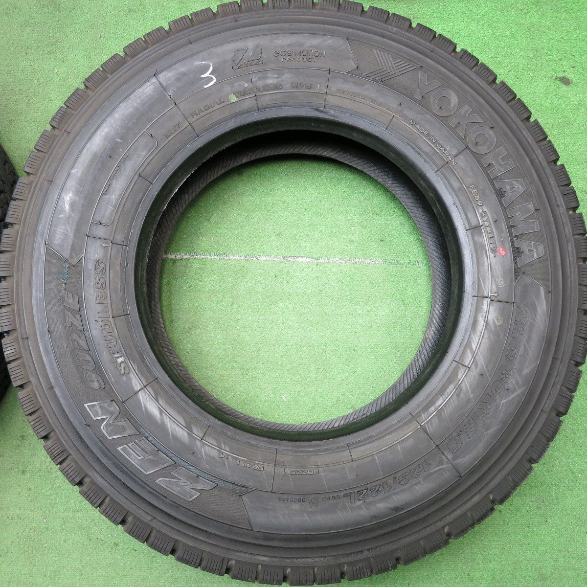 バリ溝!9分!6本★トラック タイヤ 225/80R17.5 123/122L スタッドレス ヨコハマ ZEN 902ZE 17.5インチ★5090601HAスタ