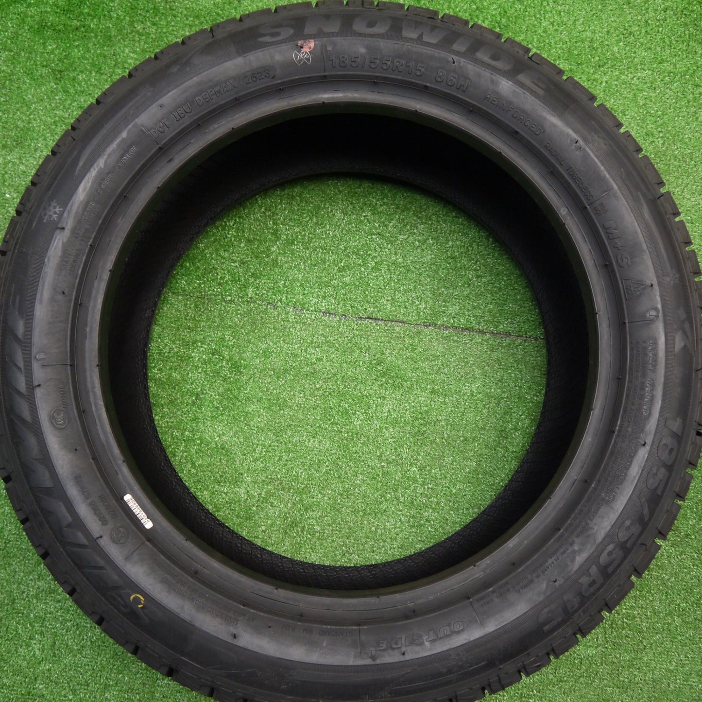 未使用!23年★スタッドレス 185/55R15 サンワイド SNOWIDE タイヤ 15インチ ノート マーチ デミオ スイフト ヤリス 等★5102201Hスタ