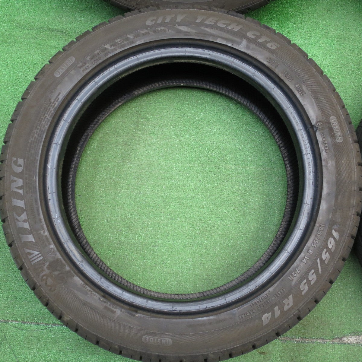 バリ溝!23年!9.5分★165/55R14 バイキング CITY TECH CT6 タイヤ 14インチ ワゴンR ゼスト ライフ アルト パレット 等★5041601KKノタ