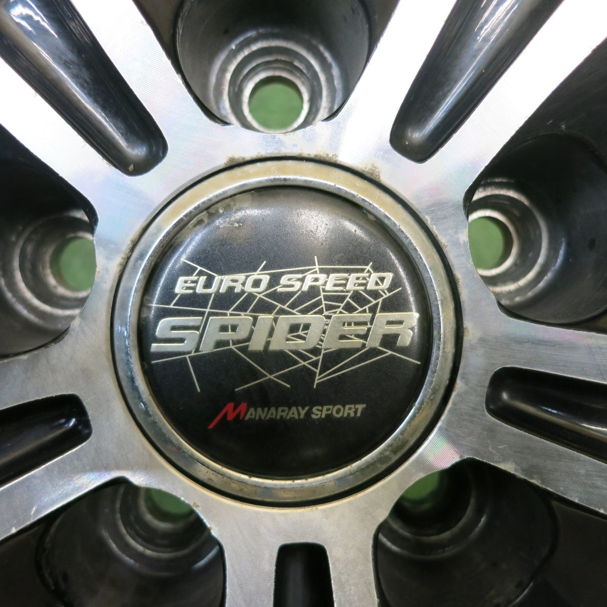4本価格★プリウス 等 EURO SPEED SPIDER MANARAY SPORT 15インチ ホイール ユーロスピード スパイダー マナレイスポーツ 15×6J PCD100/5H★6052311HAホ