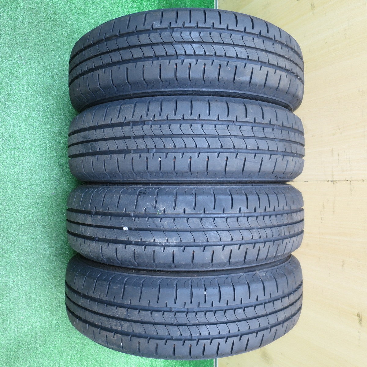 バリ溝!24年!ほぼ10分★155/65R13 ブリヂストン NEWNO TOPY スチール ホイール ニューノ 13インチ PCD100/4H★5110305NJノ