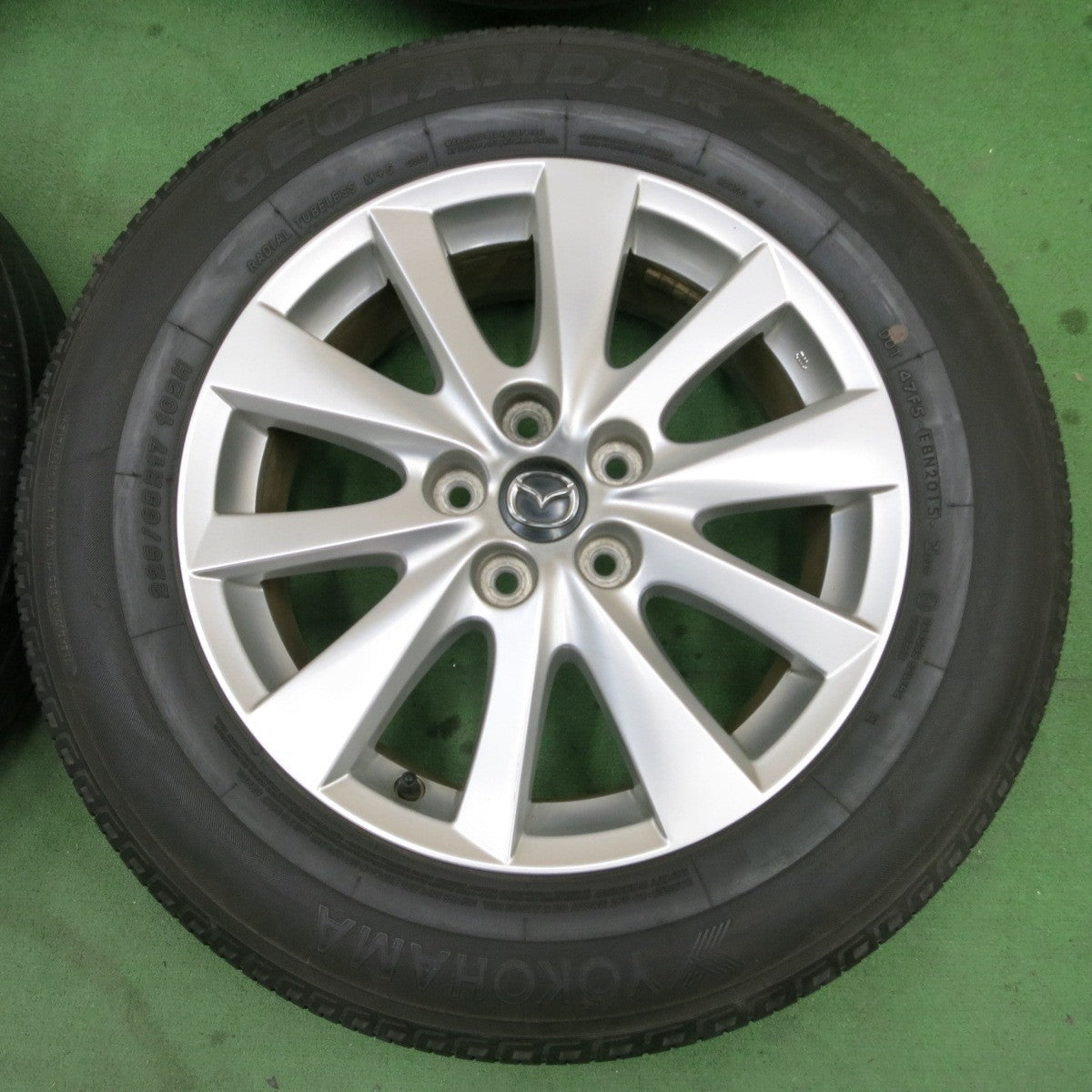 4本価格★マツダ CX-5 純正 225/65R17 ヨコハマ ジオランダー SUV 17インチ PCD114.3/5H★5042202ナノ