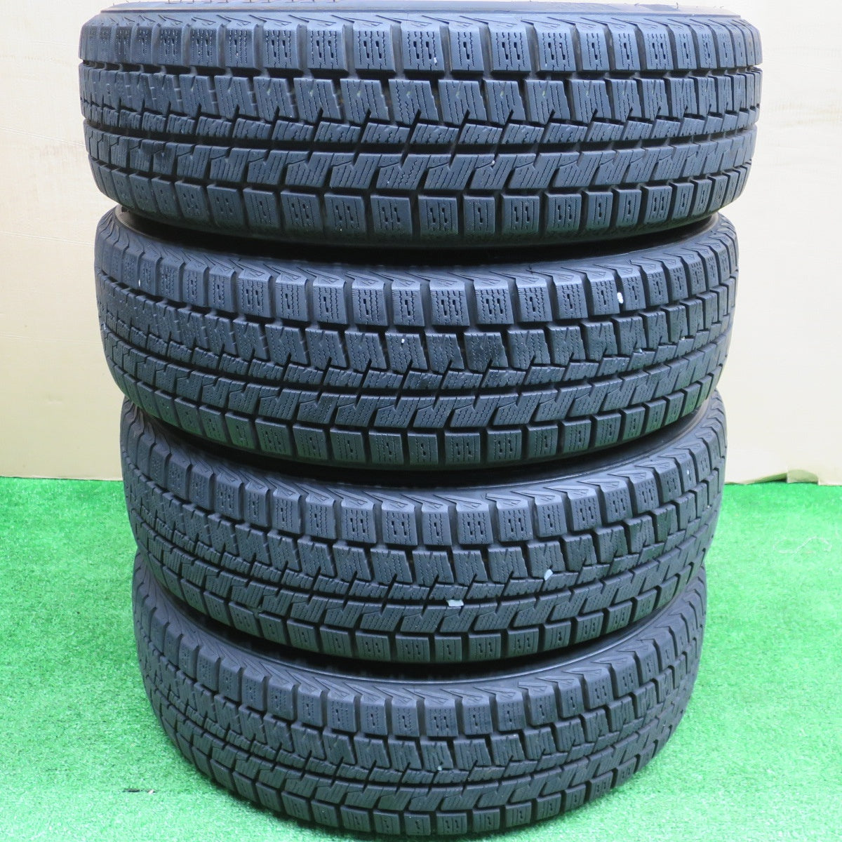 バリ溝!22年!キレイ!9.5分★スタッドレス 155/65R14 クムホ ウィンター クラフト アイス wi61 社外 アルミ 14インチ PCD100/4H★5120701NKス