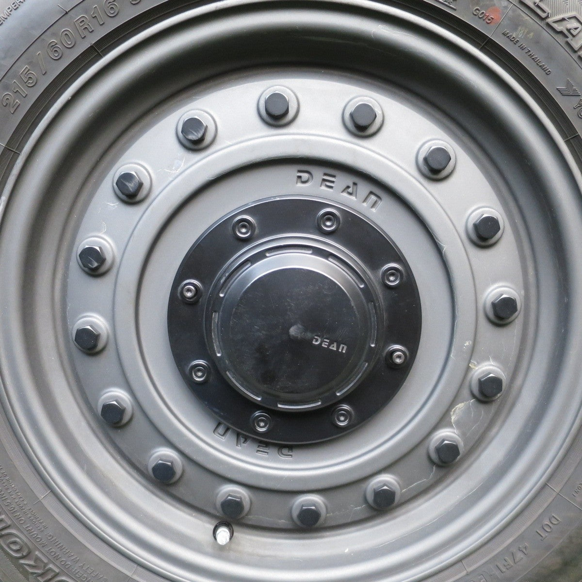 バリ溝 綺麗 9.5分 1本★DEAN COLORADO 215/60R16 ヨコハマ A/T G015 ディーン コロラド PCD112 120/5H マルチ★5031103Hノ