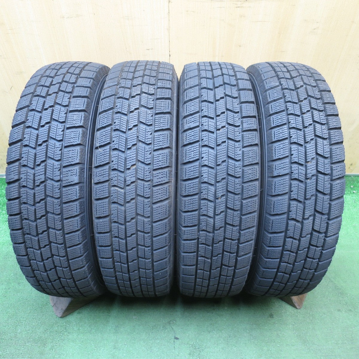 ほぼ未使用!23年◎ダイハツ ミライース 純正 155/65R14 スタッドレス グッドイヤー アイスナビ7 14インチ PCD100/4H◎6101204NJス