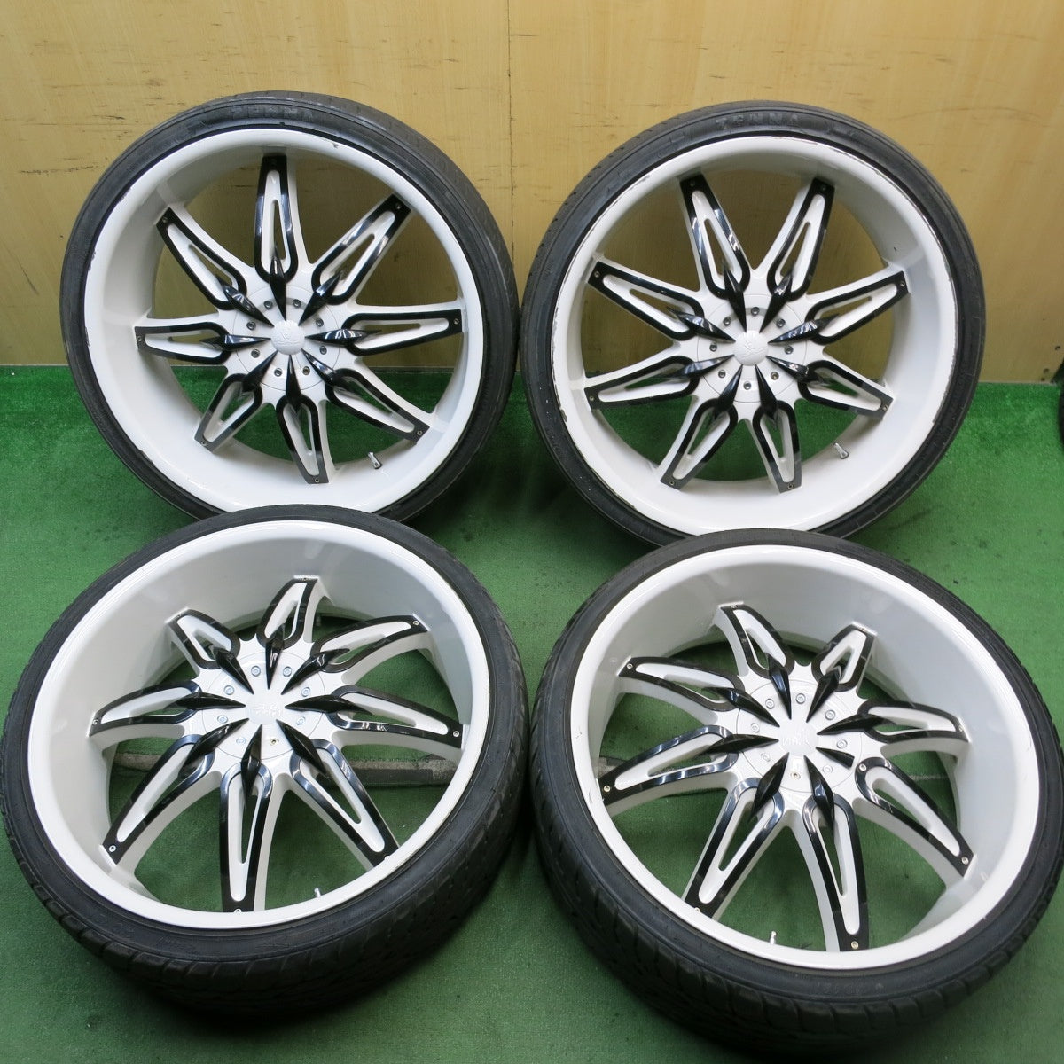 バリ溝!9.5分★Hipnotic DIVA 255/30R24 ゼナ ARGUS-UHP ハイダ Racing HD921 ヒプノティック ディーバ 24インチ PCD114.3/5H★5091701AKノ