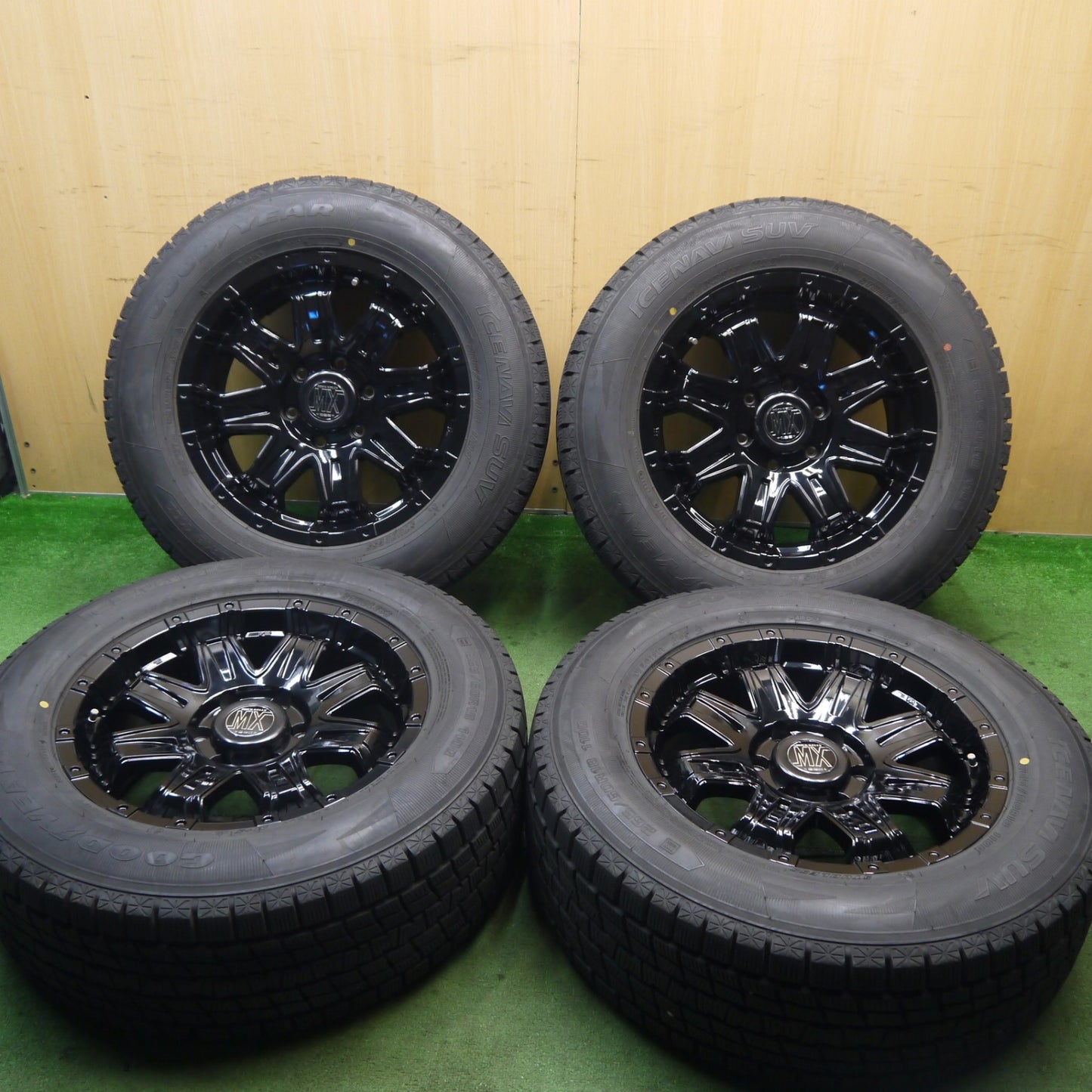 バリ溝!キレイ!9.5分★ロクサーニ ROCK KELLY MX-2 632 265/60R18 スタッドレス グッドイヤー アイスナビ SUV 18インチ ロックケリー PCD139.7/6H★5082202Hス