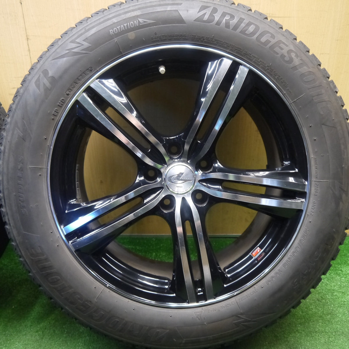 センサー付き★レクサス NX 等 LEONIS FZ 225/60R18 スタッドレス ブリヂストン ブリザック DM-V3 レオニス 18インチ PCD114.3/5H★6012101Hス