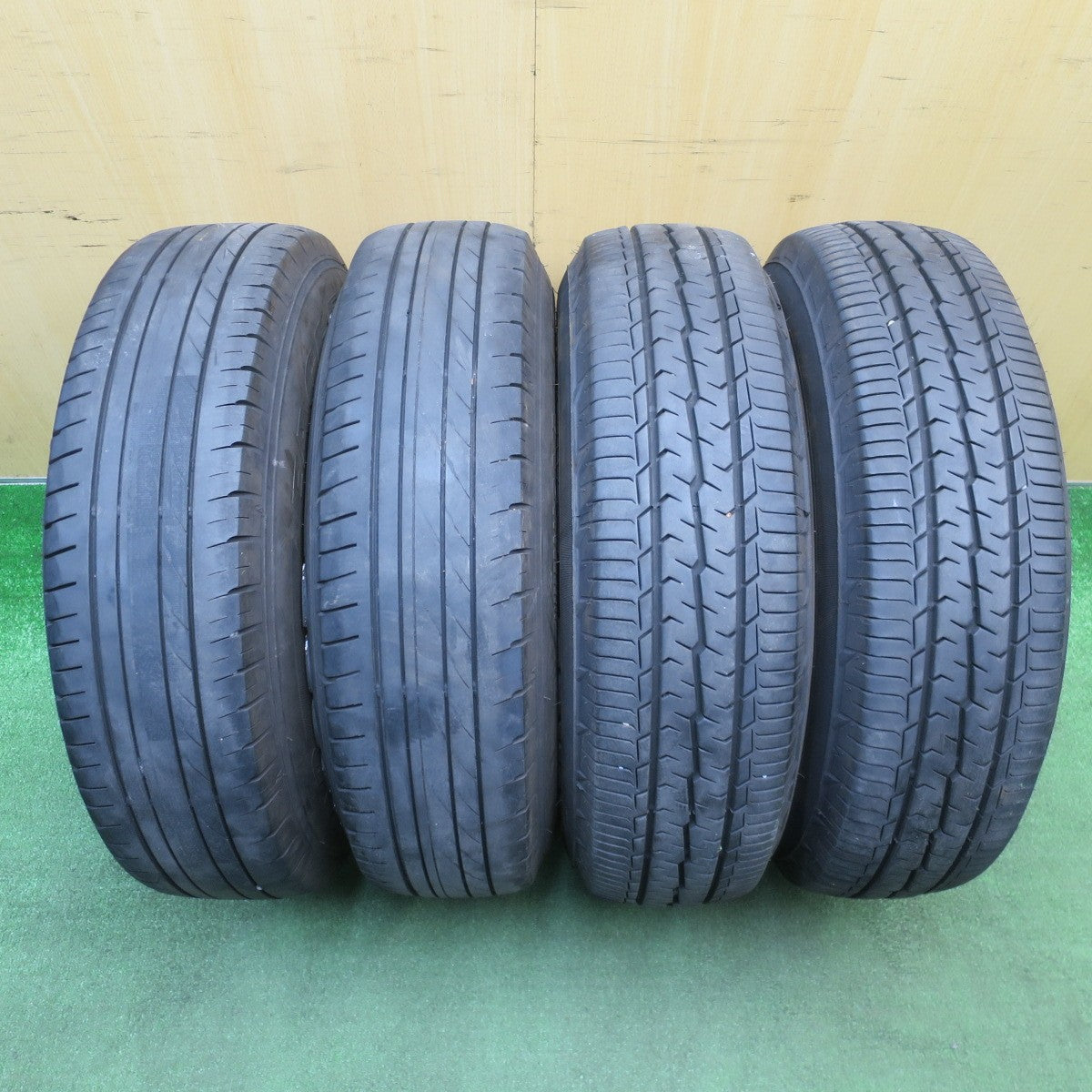 バリ溝!25年!9.5分★KEELER 195/80R15 トーヨー H30 グッドイヤー EAGLE #1 WEDS ADVENTURE 15インチ キーラー PCD139.7/6H★6020903NJノ