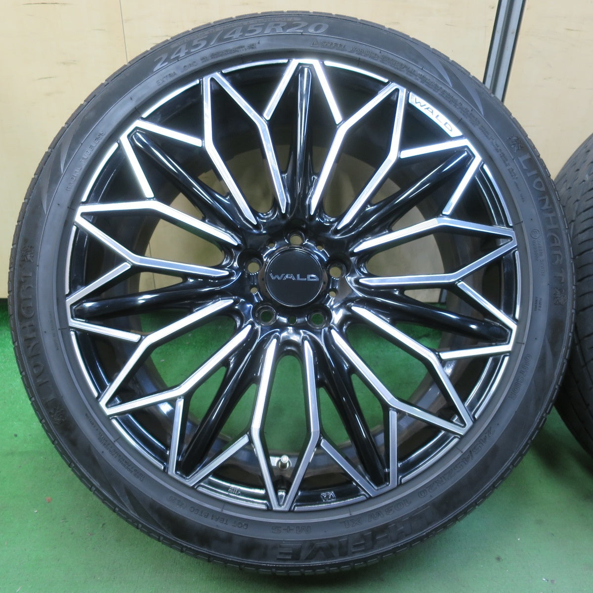 4本価格★WALD KAEDE K11C 245/45R20 ライオンハート LH-FIVE 20インチ ヴァルド カエデ 楓 PCD114.3/5H★5070705イノ