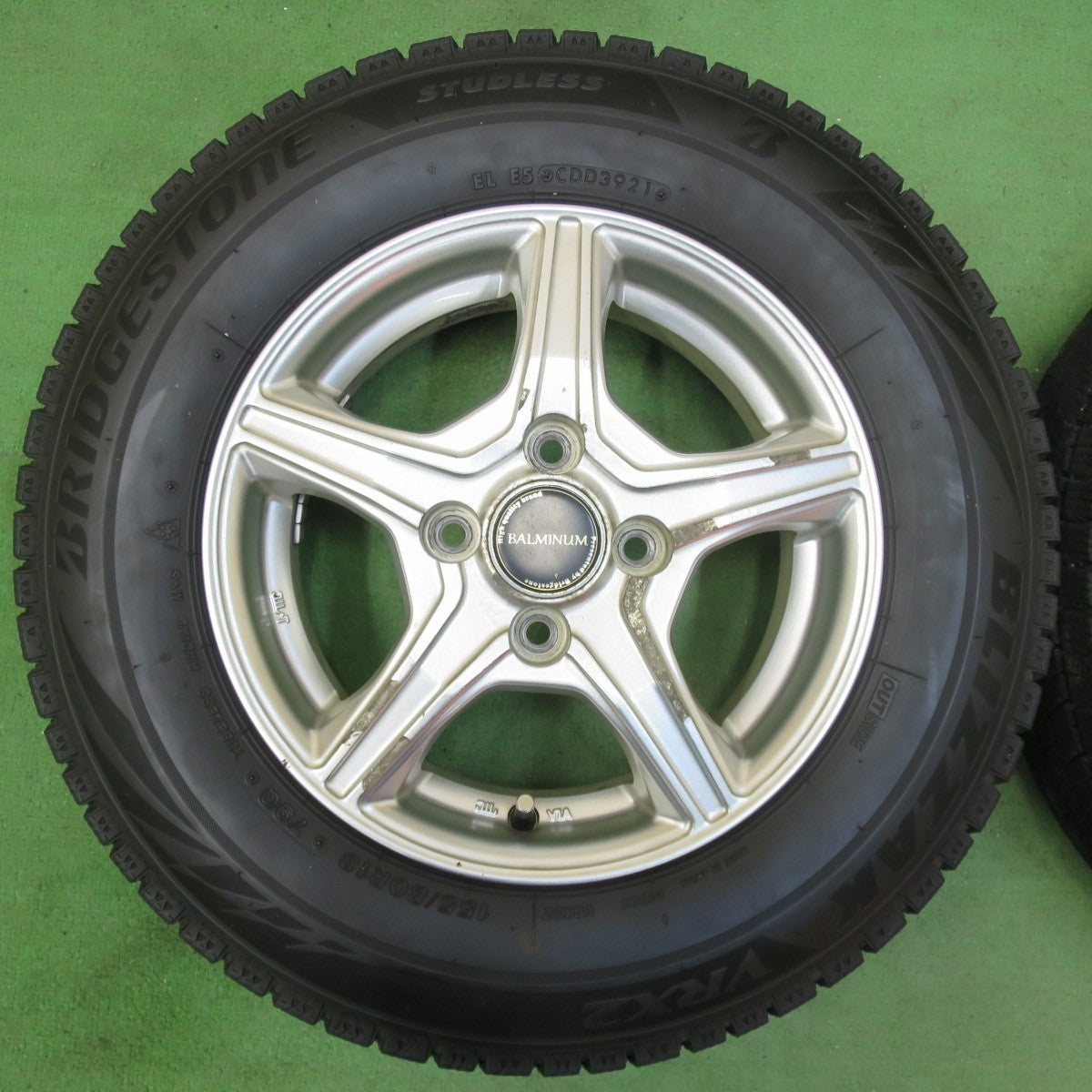 4本価格!21年★スタッドレス 155/80R13 ブリヂストン ブリザック VRX2 BALMINUM バルミナ 13インチ PCD100/4H★5021712イス