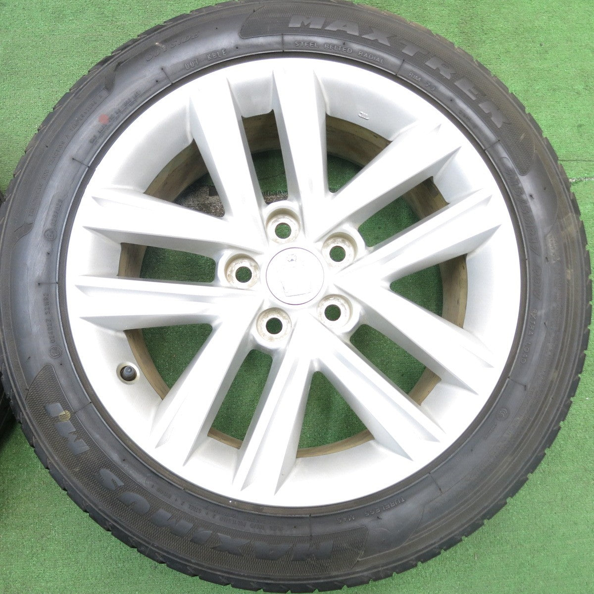 4本価格★トヨタ 210系 クラウン アスリート 純正 215/55R17 マックストレック MAXIMUS M1 17インチ PCD114.3/5H★5062706AKノ