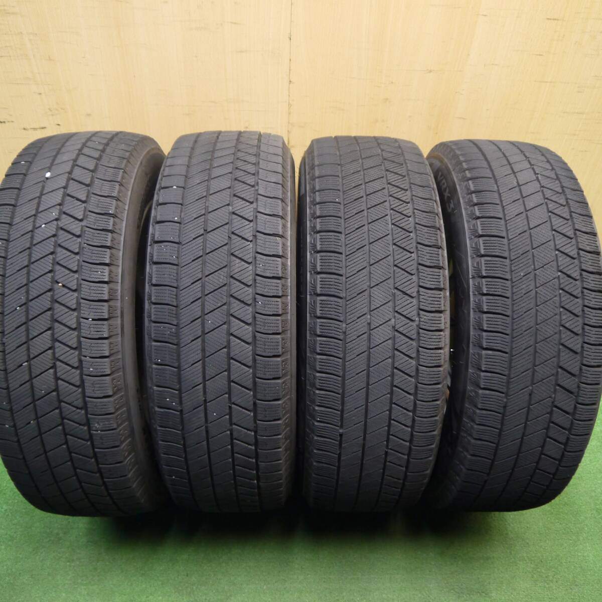 バリ溝!22年!キレイ!9.5分★スタッドレス 195/65R15 ブリヂストン ブリザック VRX3 GMach 15インチ PCD114.3/5H★5031404Hス