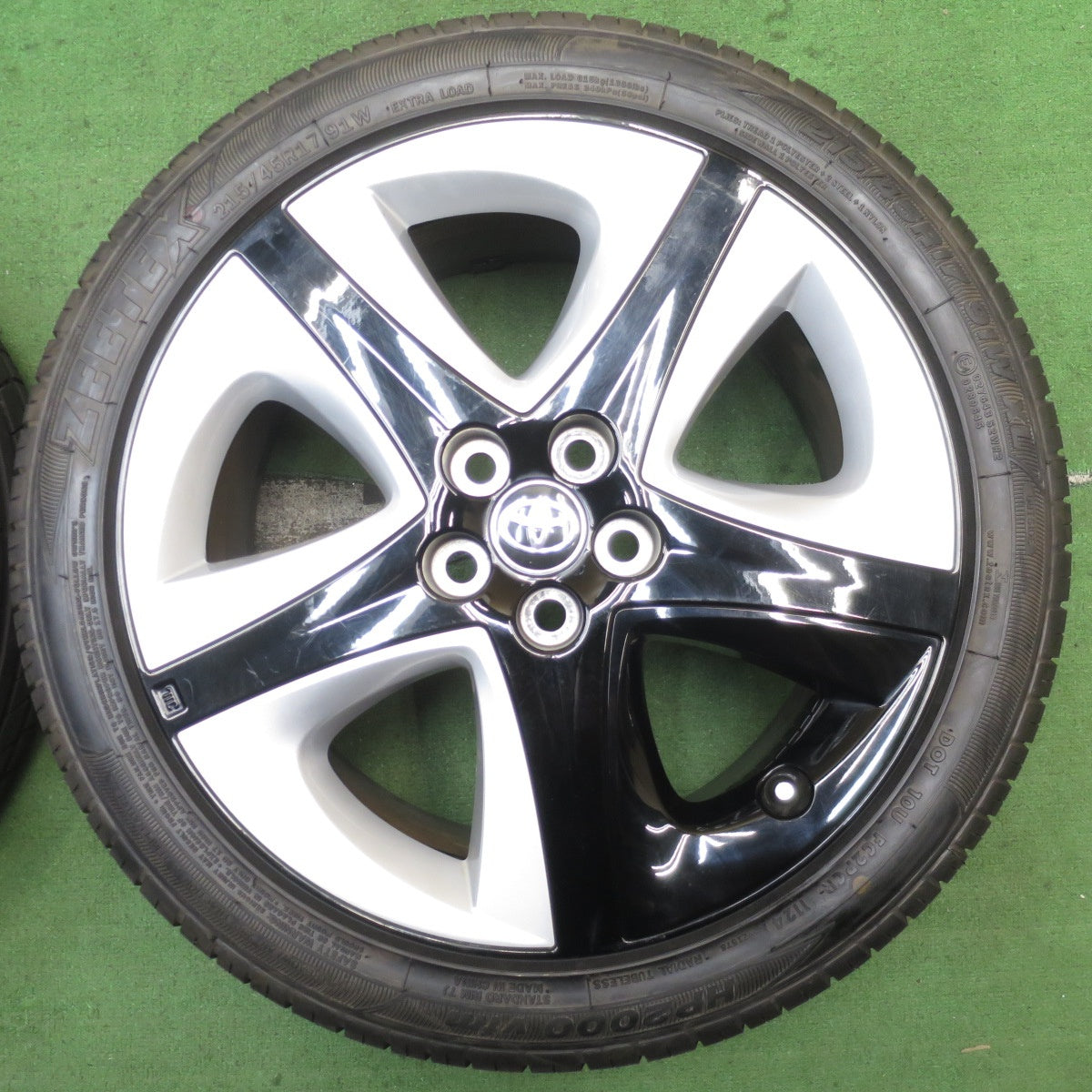 ほぼ未使用!24年!キレイ★トヨタ 50系 プリウス ツーリング 純正 215/45R17 ジーテックス HP2000 vfm 17インチ PCD100/5H★5081201NJノ