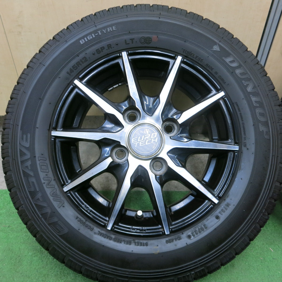 4本価格!22年★145R12 6PR ダンロップ エナセーブ VAN01 EUROTECH ユーロテック 12インチ PCD100/4H★5050104TTノ